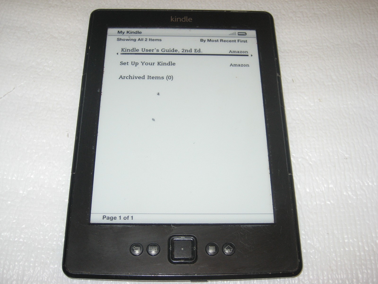 Amazon Kindle 4th / 5th Generation eReader, 2GB, Wi-Fi, 6in, Black, D01100 #02