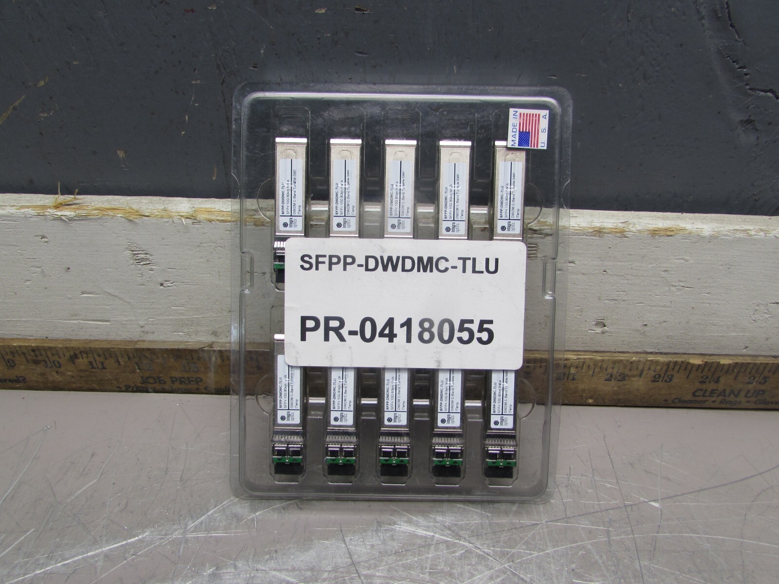 CASE of 10 NEW INTEGRA OPTICS SFPP-DWDMC-TLU, SFP+10G ,80km ,TX-RX, TRANCIEVERS