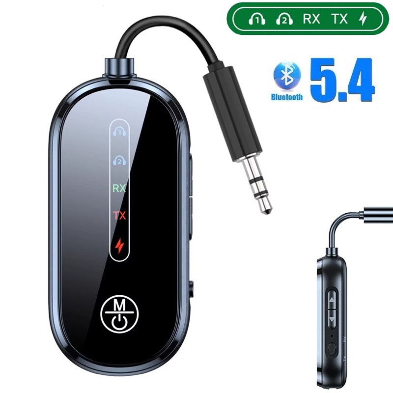 2-in-1 Bluetooth5.4 Dual-Device Transmitter Receiver Adapter Car Audio 3.5mm Aux