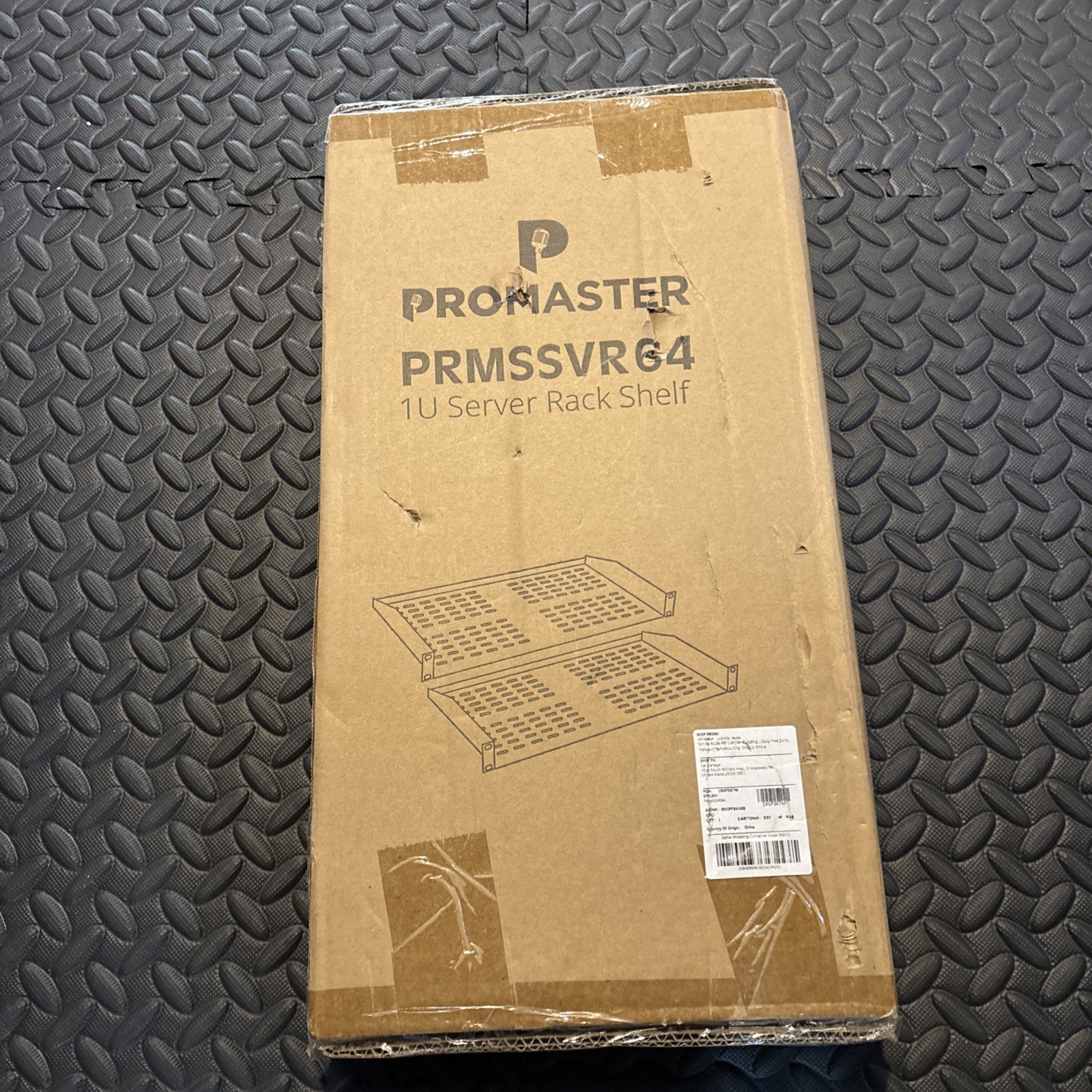 Promaster PRMSSVR64 1U Server Rack Shelf Brand New 19”W 10”D 1.7”H