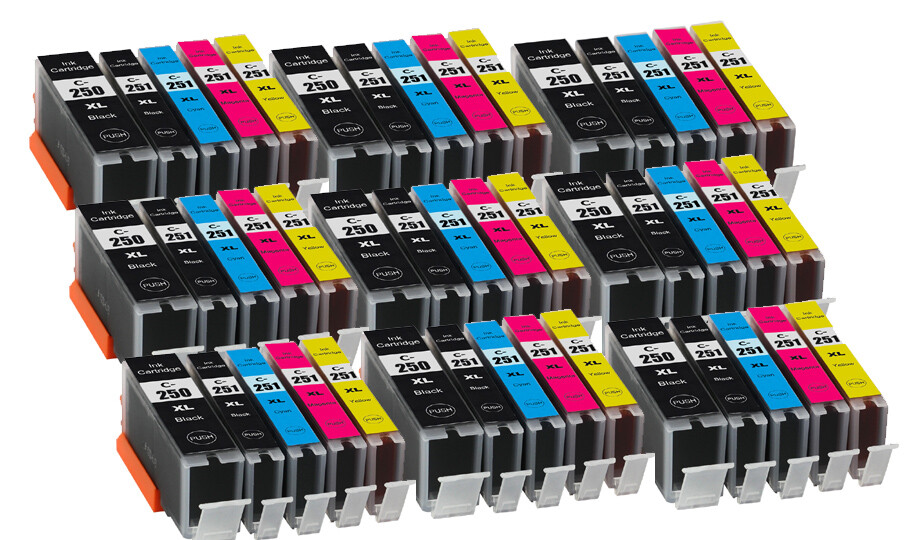 40PK Printer Ink + smartchip for PGI-250XL CLI-251XL Canon MX922 MX722 MG6420