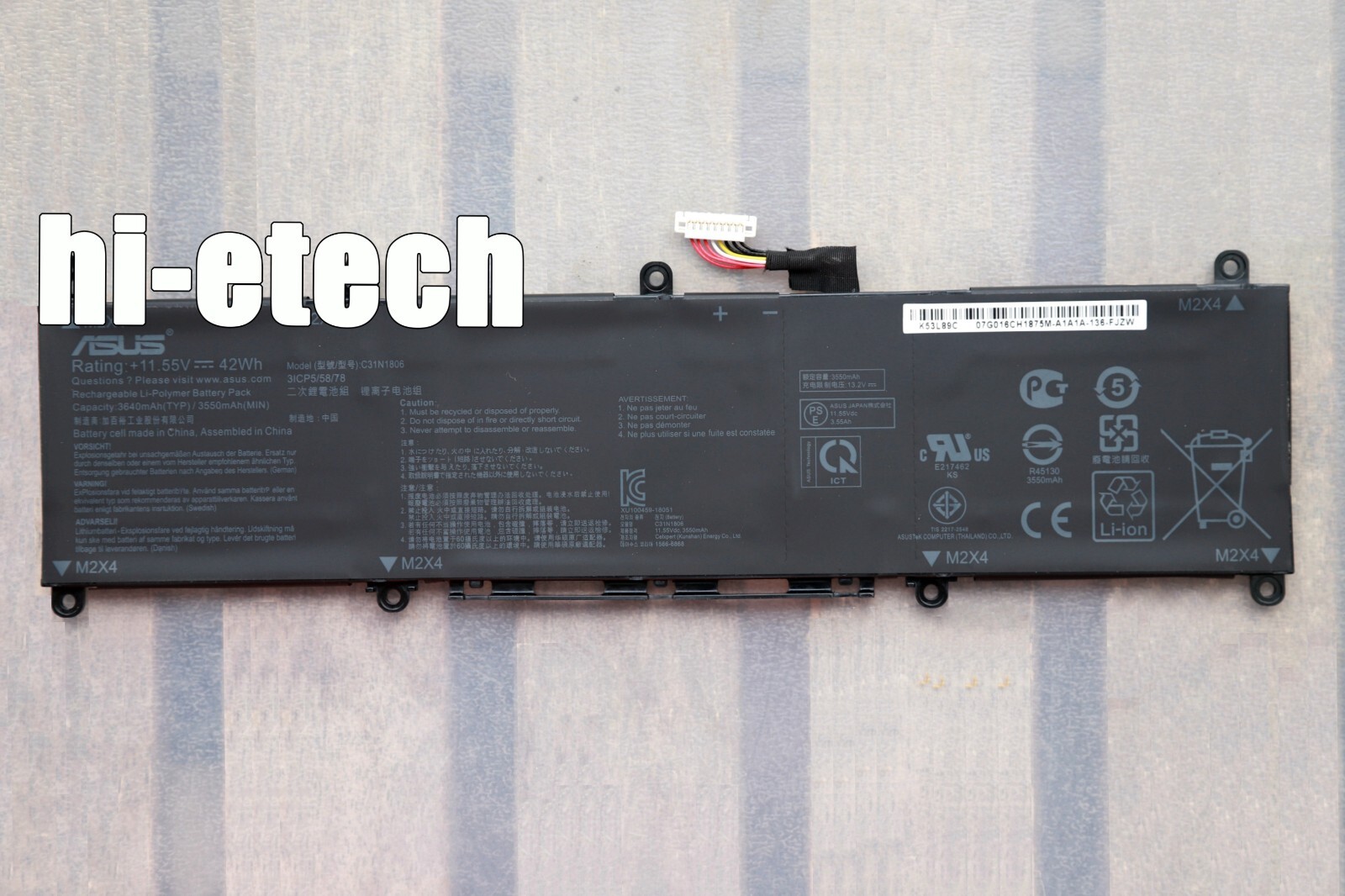 New Genuine C31N1806 Battery for Asus adol 13FN 13U VivoBook S13 S330FA S330FN