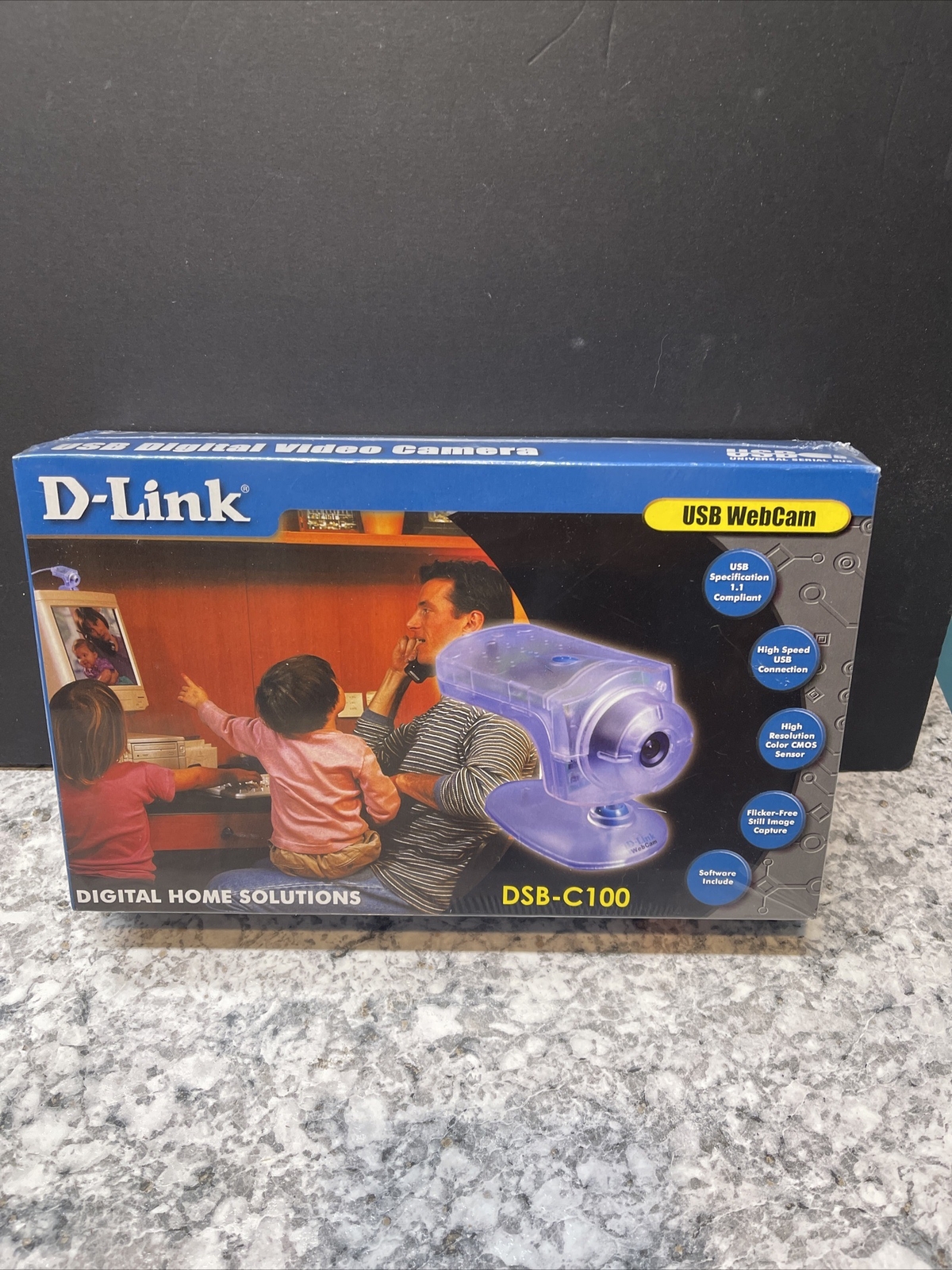  D-Link DSB C100 Web Cam USB Digital Video Retro Camera Surveillance New Sealed