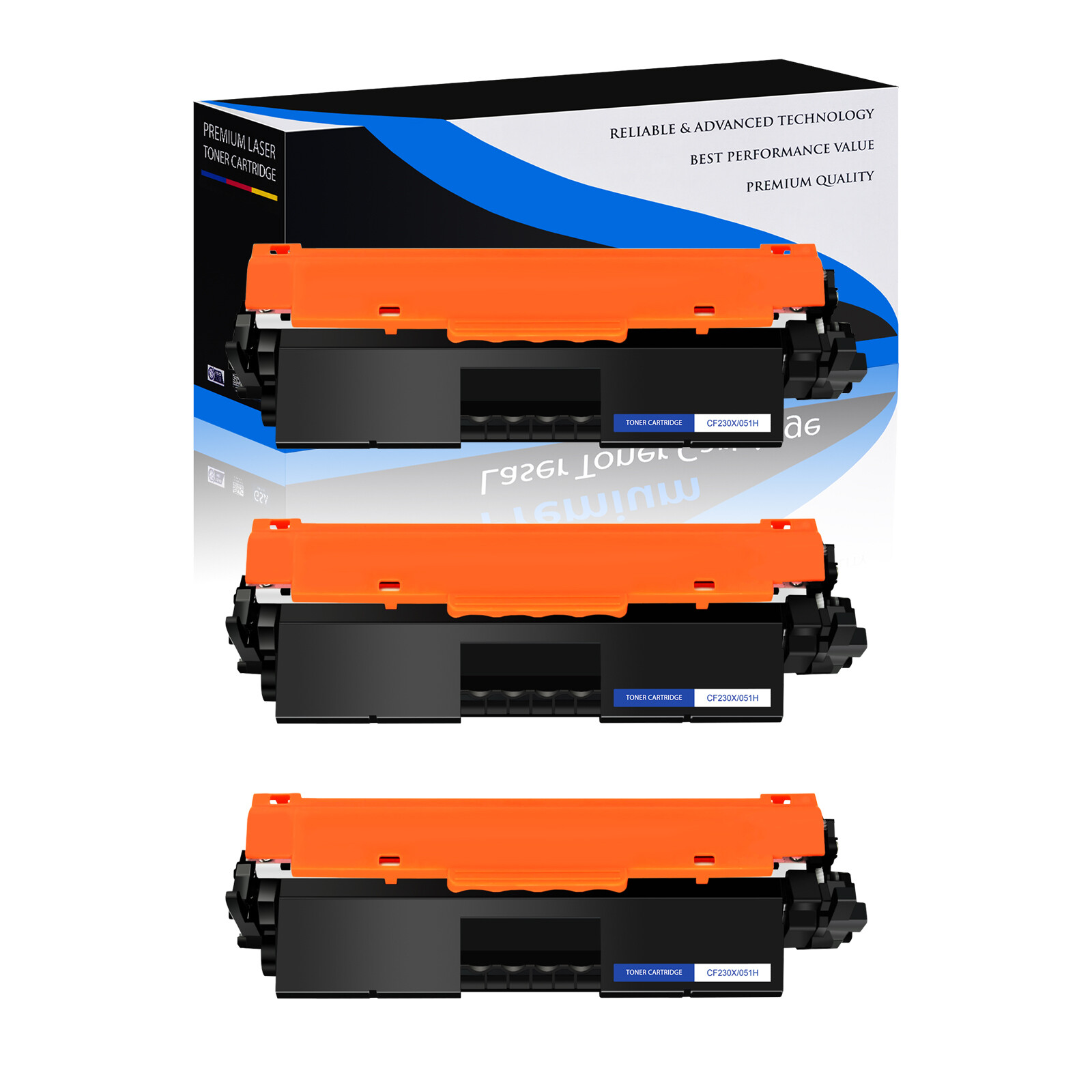 3 PK CRG-051H Toner Cartridge For Canon IMAGECLASS MF267dw MF269dw 2169C001AA