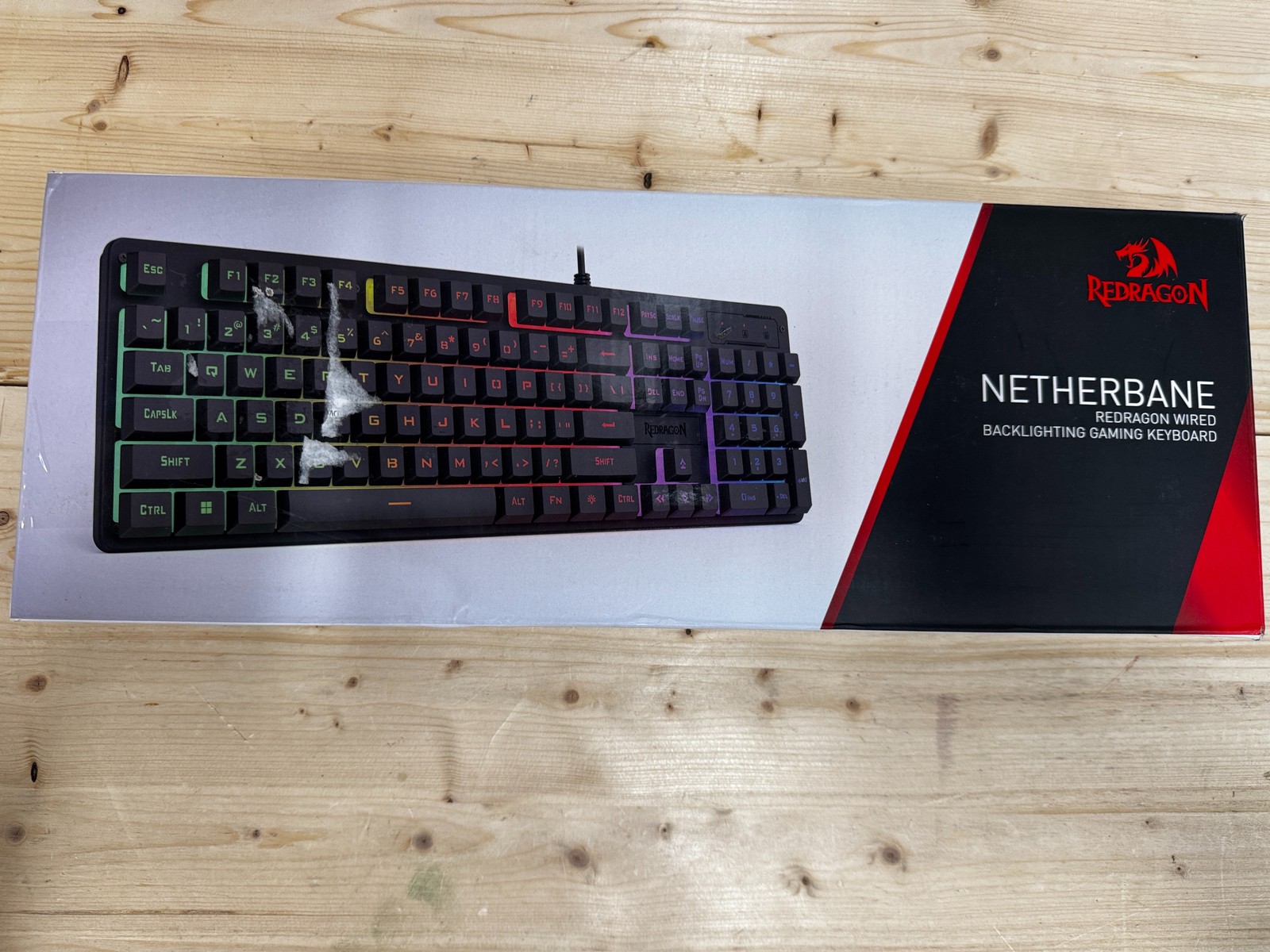 Redragon Netherbane K521 Wired Backlighting Gaming Keyboard Full-Size US Layout