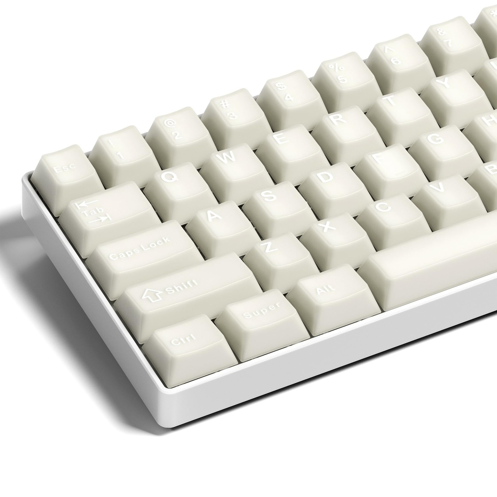 XVX White Jade Keycaps Double Shot PBT Cherry Profile 121 Keys Translucent Set