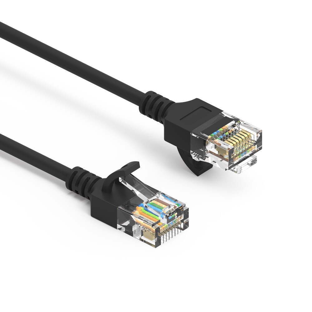 10 x LOT PACK Slim Cat6a RJ45 Patch Cable Wire Ethernet LAN Network Internet