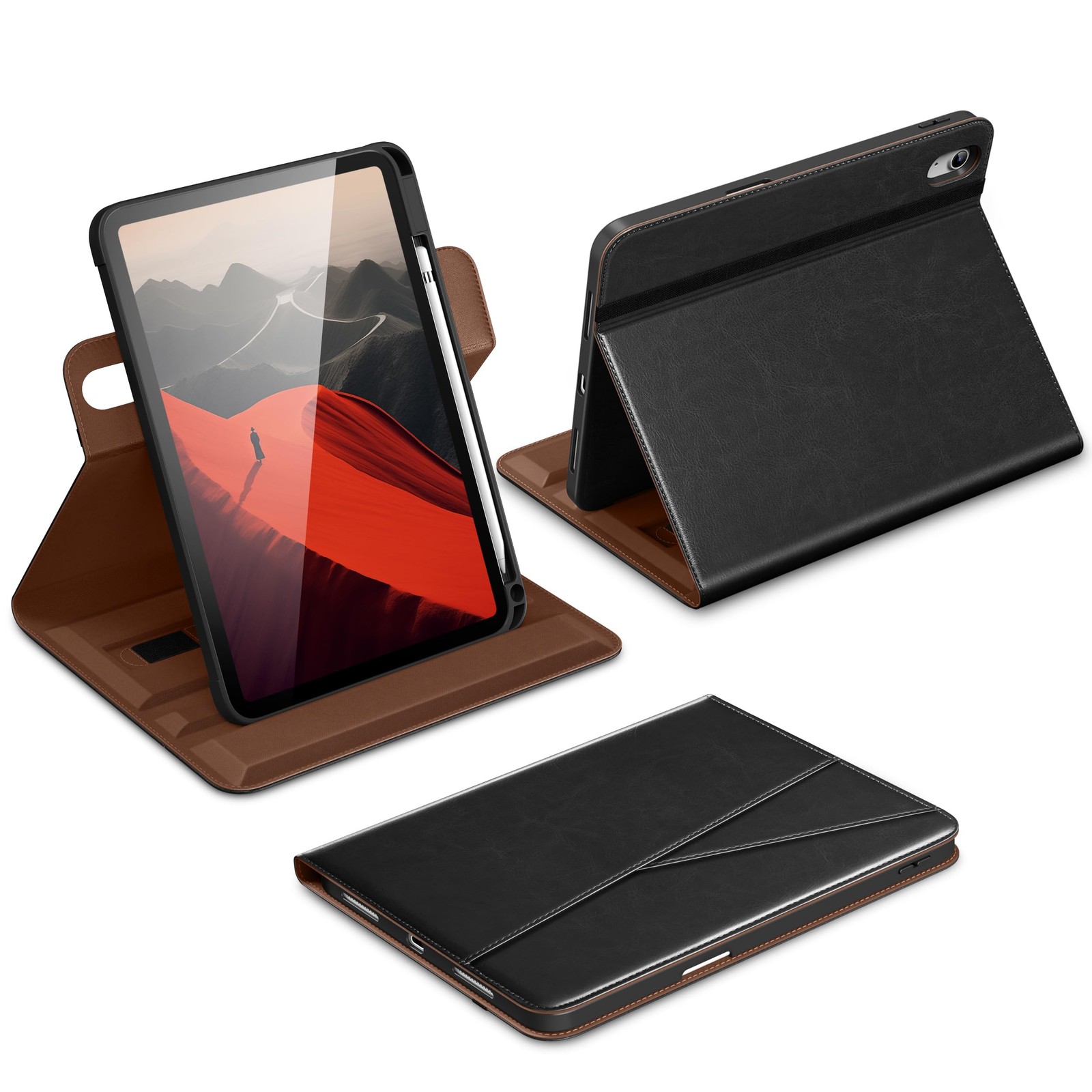 DTTO for iPad A16 Case, for iPad 11th/10th Gen Case (2025/2022), Black