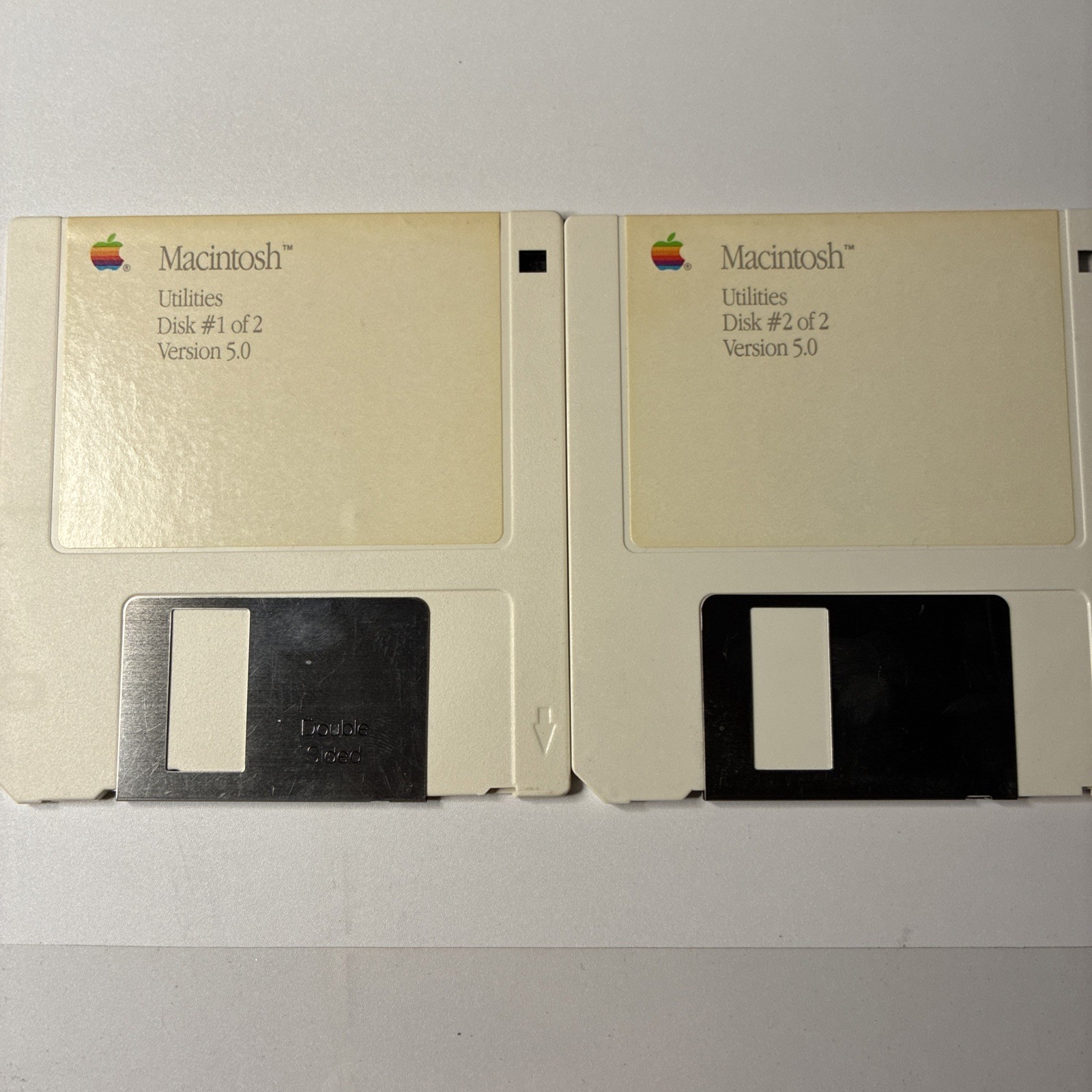 Apple Macintosh Utilities 1&2 690-5167A & 690-5168-A V 5.0 3.5 Floppy Disk