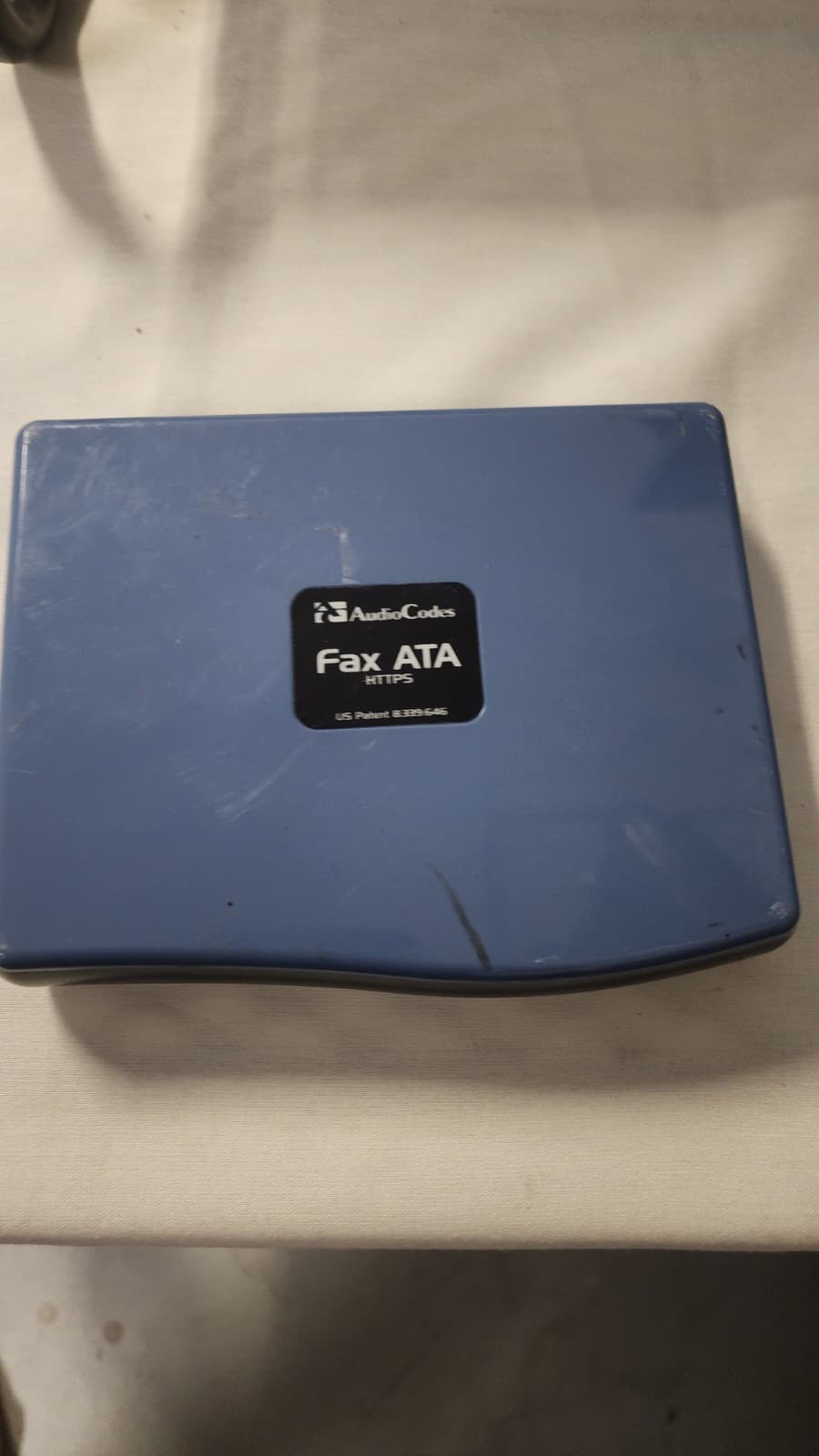 AudioCodes MP-202B HTTPS Fax ATA 2FXS Vitelity vFax FaxBack + Power Supply