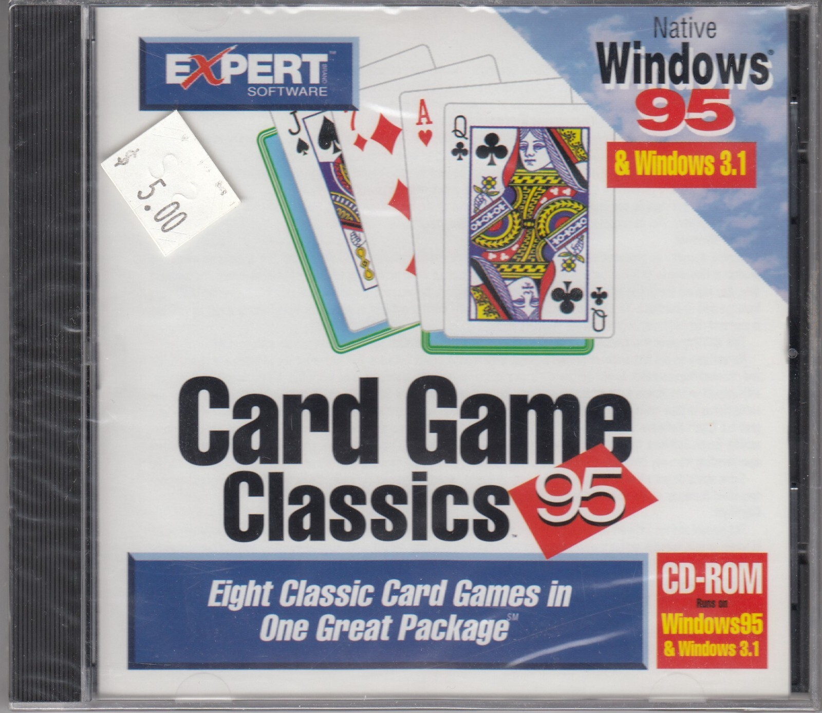 EXPERT SOFTWARE - Card Game Classics 95 for Windows 95 3.1 NEW SEALED
