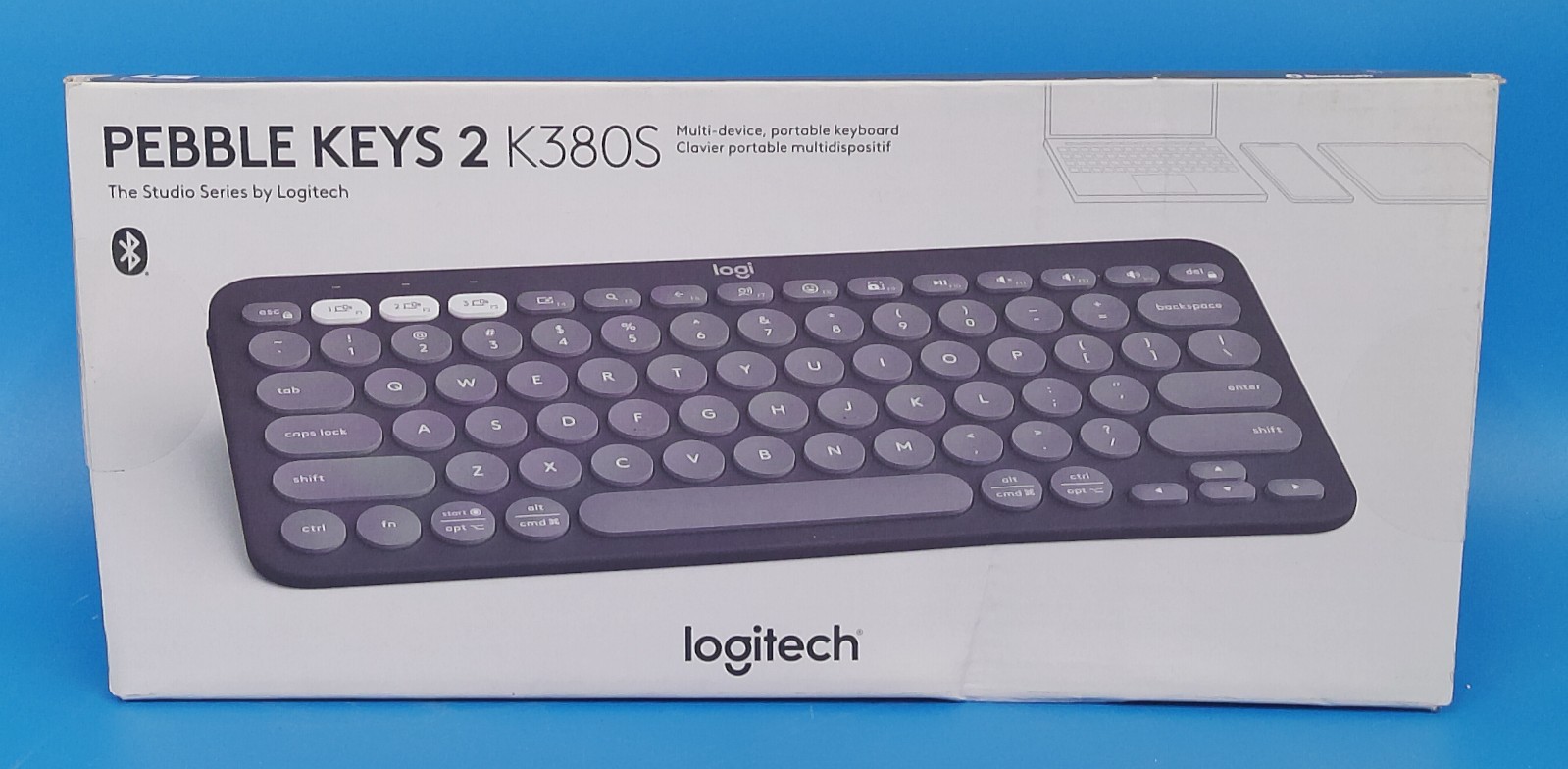 NEW Logitech Pebble Keys 2 K380s Bluetooth Keyboard Slim Multi-Device Tonal -NEW