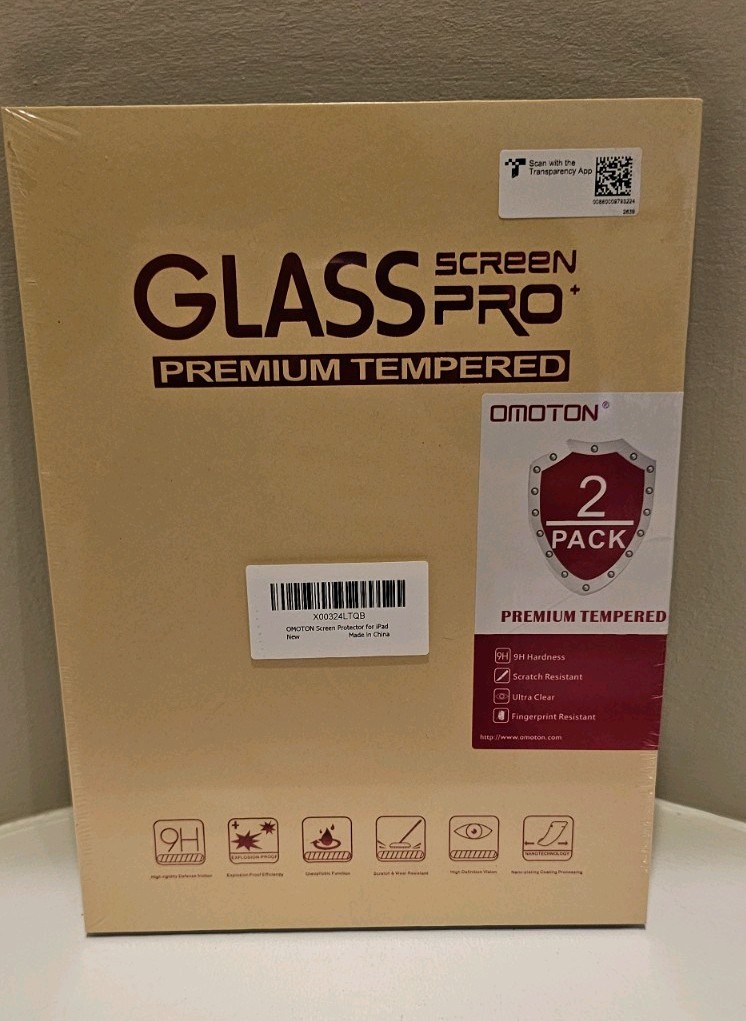 Omoton Glass Screen Pro Premium Tempered Screen Protector ipad Pro 11 (2 Pack)