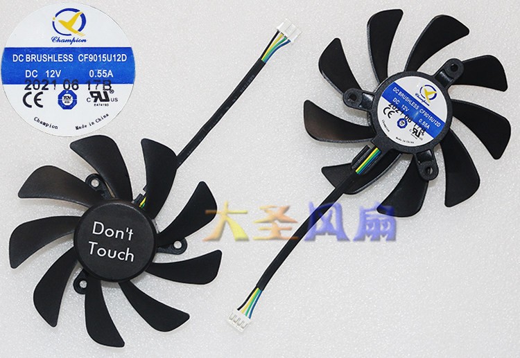 For ZOTAC CF9015U12S CF9015U12D Diameter 85mm 12V 0.55A Graphics Card Fan