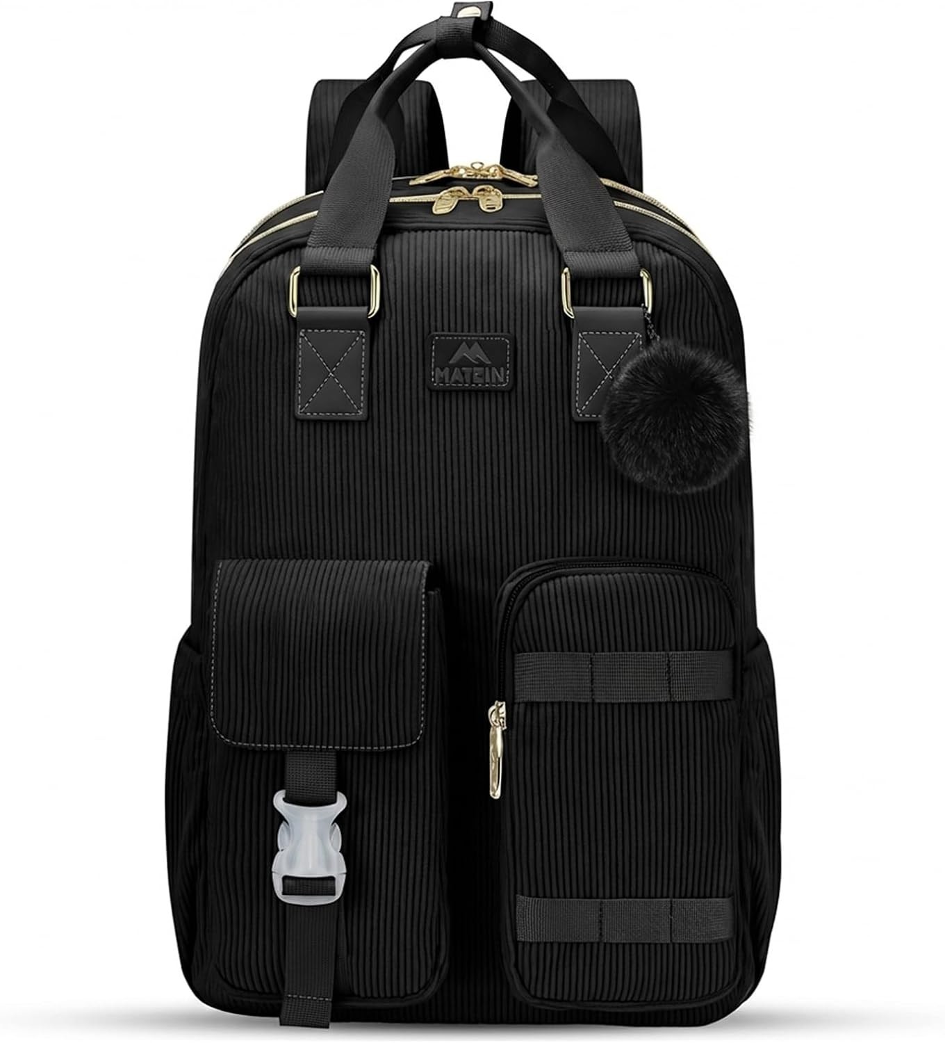 MATEIN Laptop Corduroy Backpack Fits 15.6 In Computer College TSA Approved New