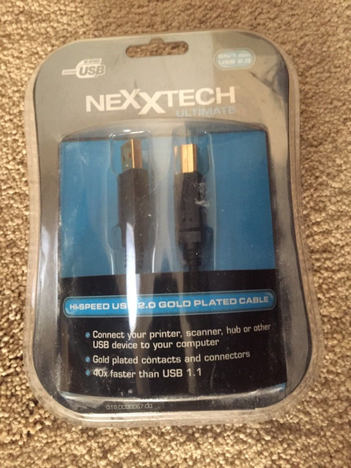 Nexxtech Ultimate Hi-Speed USB 2.0 Gold Cable