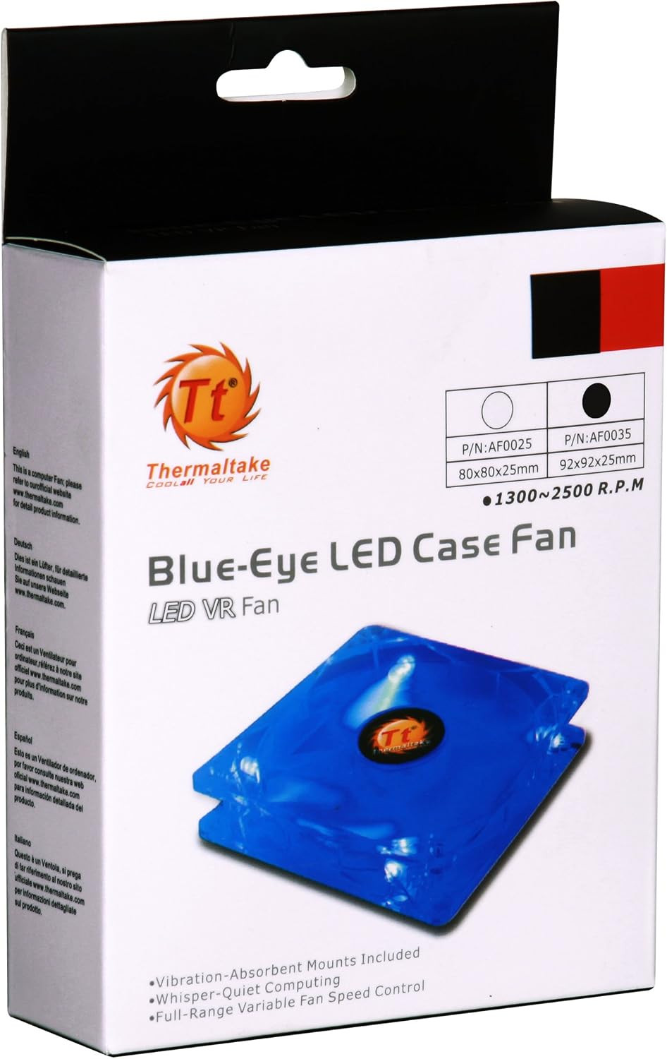 Thermaltake Blue-Eye Silent Smart 90Mm Blue Led Case Fan with Adjustable Fan Spe