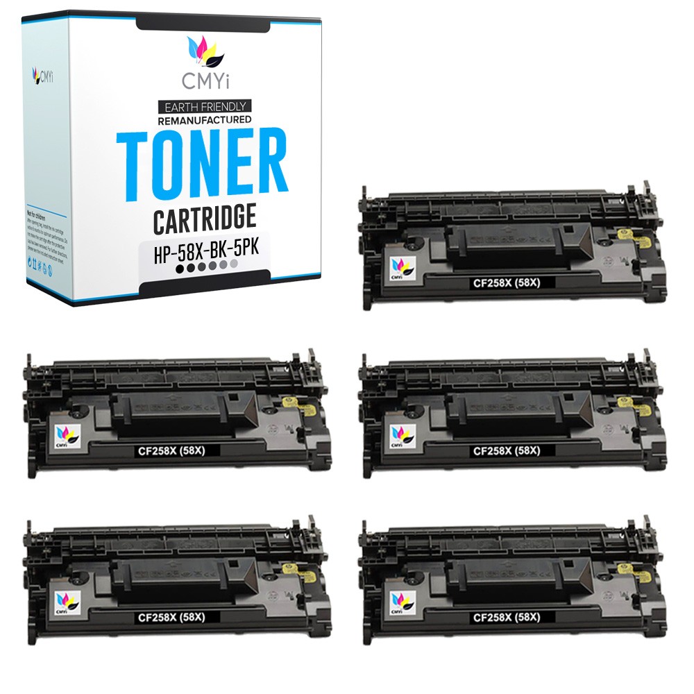 CMYi 5X Replacement 58X Toner Cartridges for HP LaserJet Pro MFP M428fdn M428fdw