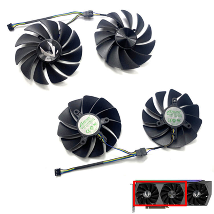 Cooling Graphics Card Fan For ZOTAC RTX3070 3070ti 3080 3080ti AMP/HA GA92S2U