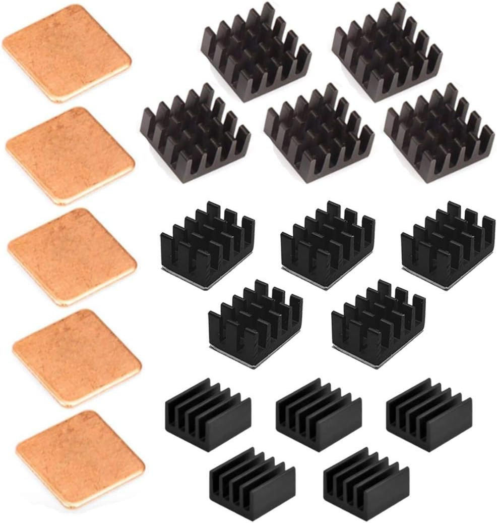 30 Pcs Raspberry Pi 4 Heatsink Kit with Thermal Conductive Adhesive Tape Alu...