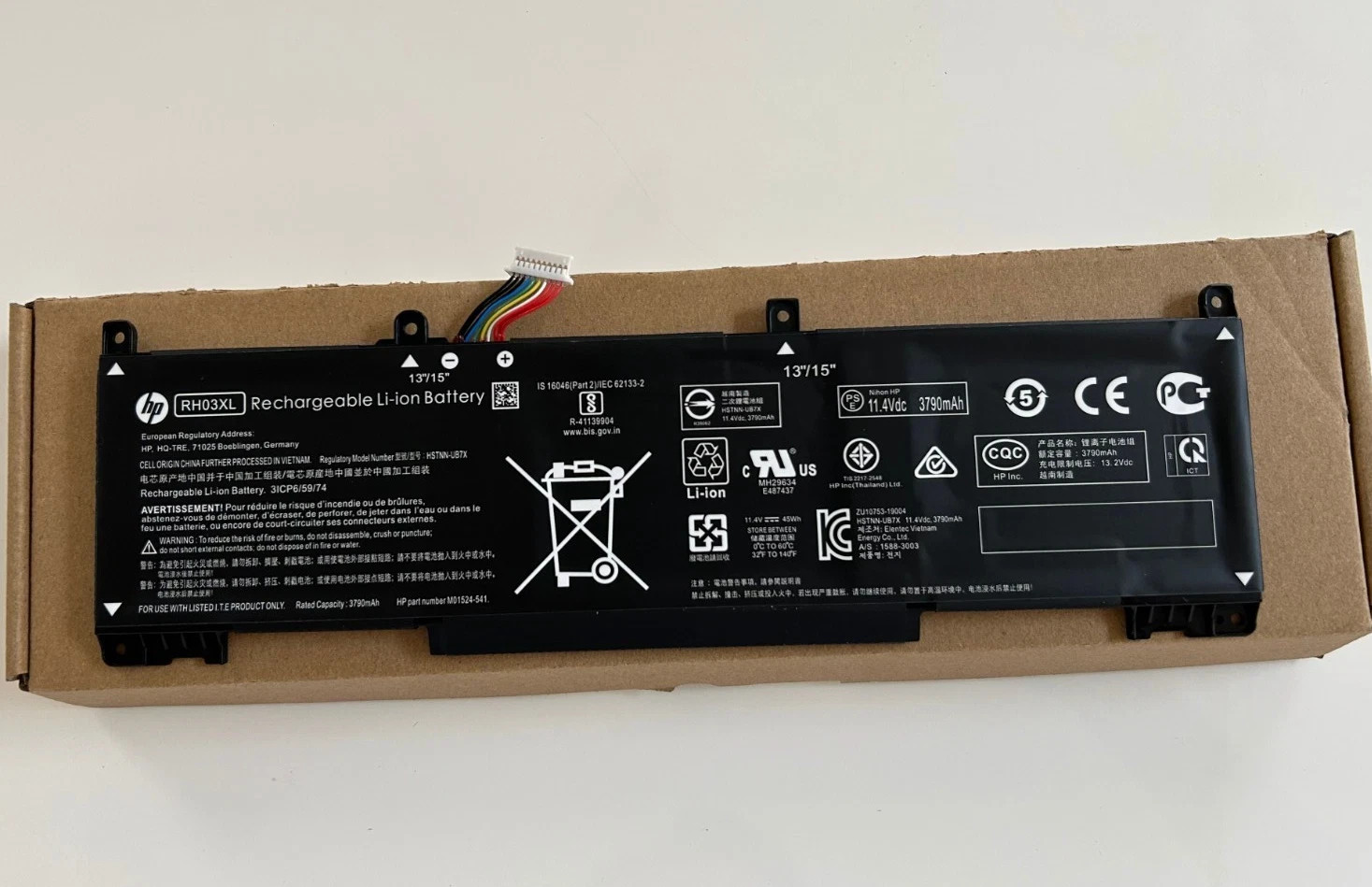 Original RH03XL Battery For HP ProBook 450 455 G8 G9 G10 630 640 645 G9 G10 G11