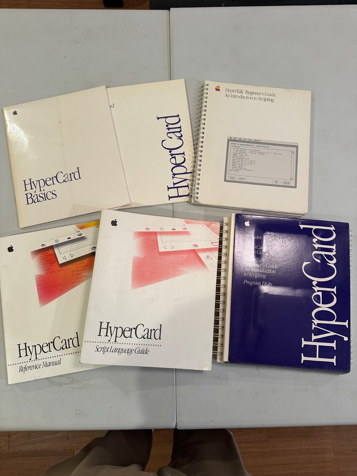Lot of Vintage Apple Macintosh HyperCard System Software User Guides & Manuals