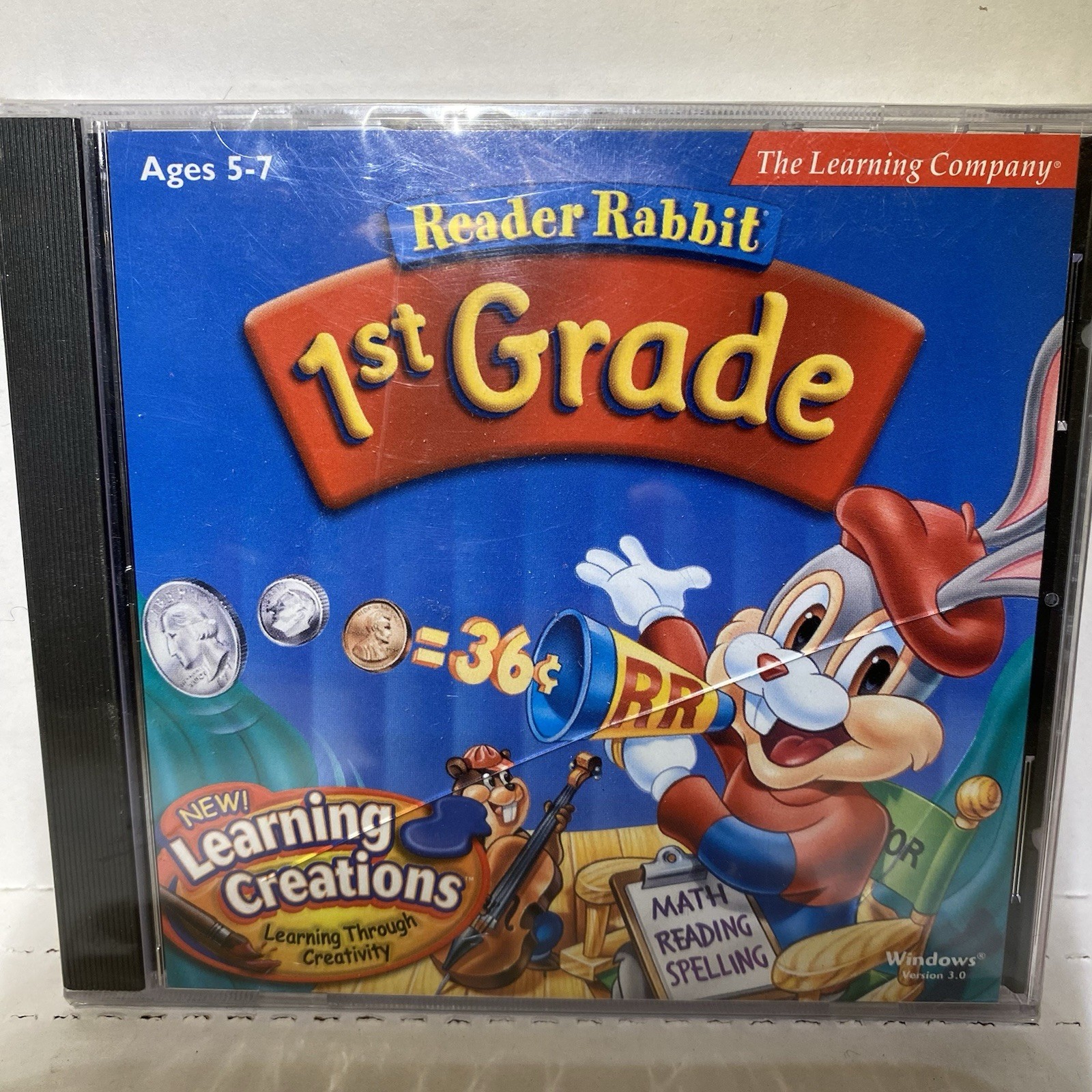Reader Rabbit 1st Grade PC Mac CD-ROM Ages 5-7 Sealed The Learning Company