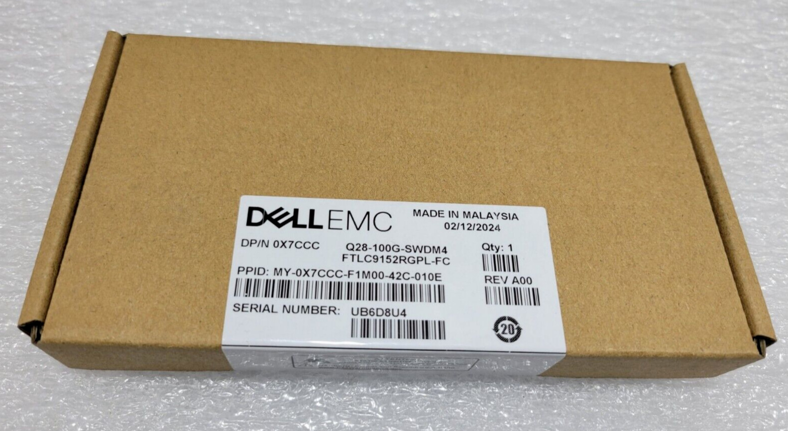 1M0C3 Dell EMC SFP-1G-T-WP 1000BASE-T SFP Copper RJ45 FCLF8521P2BTL-DL 01M0C3