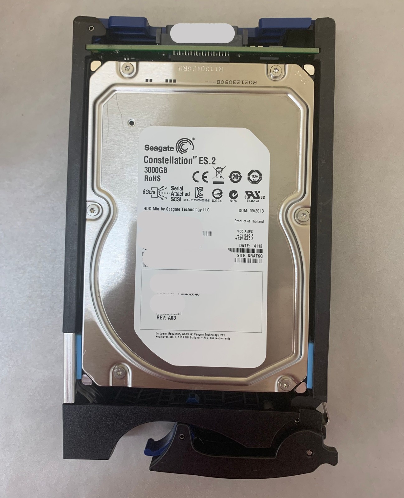 Seagate Constellation ES2 3.5" 7.2K RPM 3TB SAS HDD ST33000650SS 9SM260-037