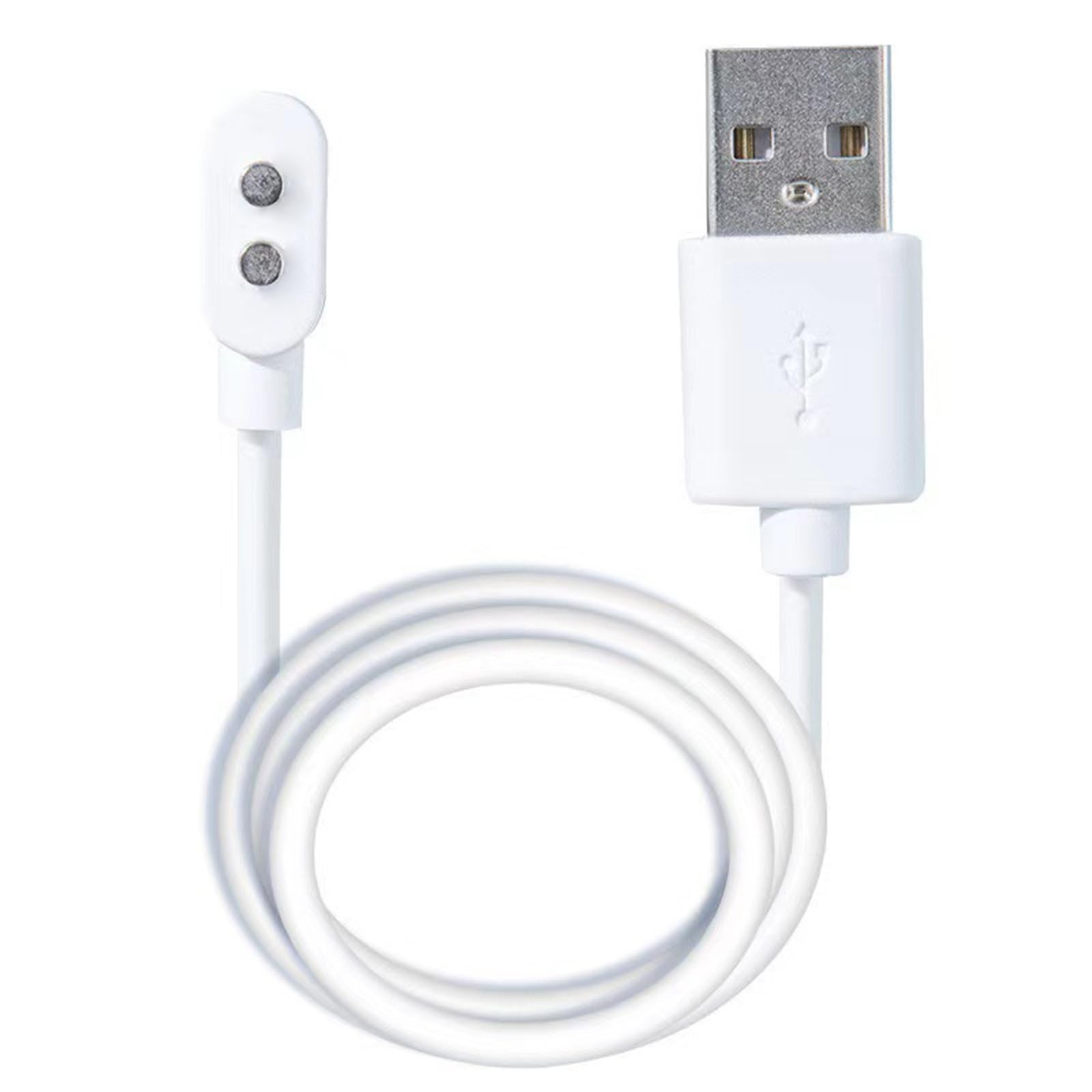 6mm Magnetic USB DC Charger Cable Replacement Charging Cord 2.7ft White