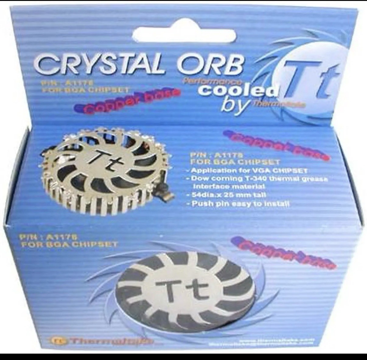 Thermaltake CRYSTAL ORB (A1178) Ball VGA Chipset Cooling Fan