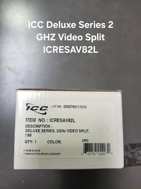 ICC Deluxe Series Video Splitter Modules ICRESAV82L 2GHZ Video Split 1x6