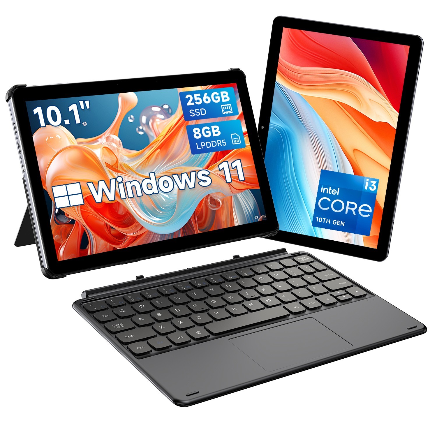 CHUWI Hi10 X1 Windows 2 In 1 Tablet/ Laptop 10.1 inch Intel N100 8GB 256GB