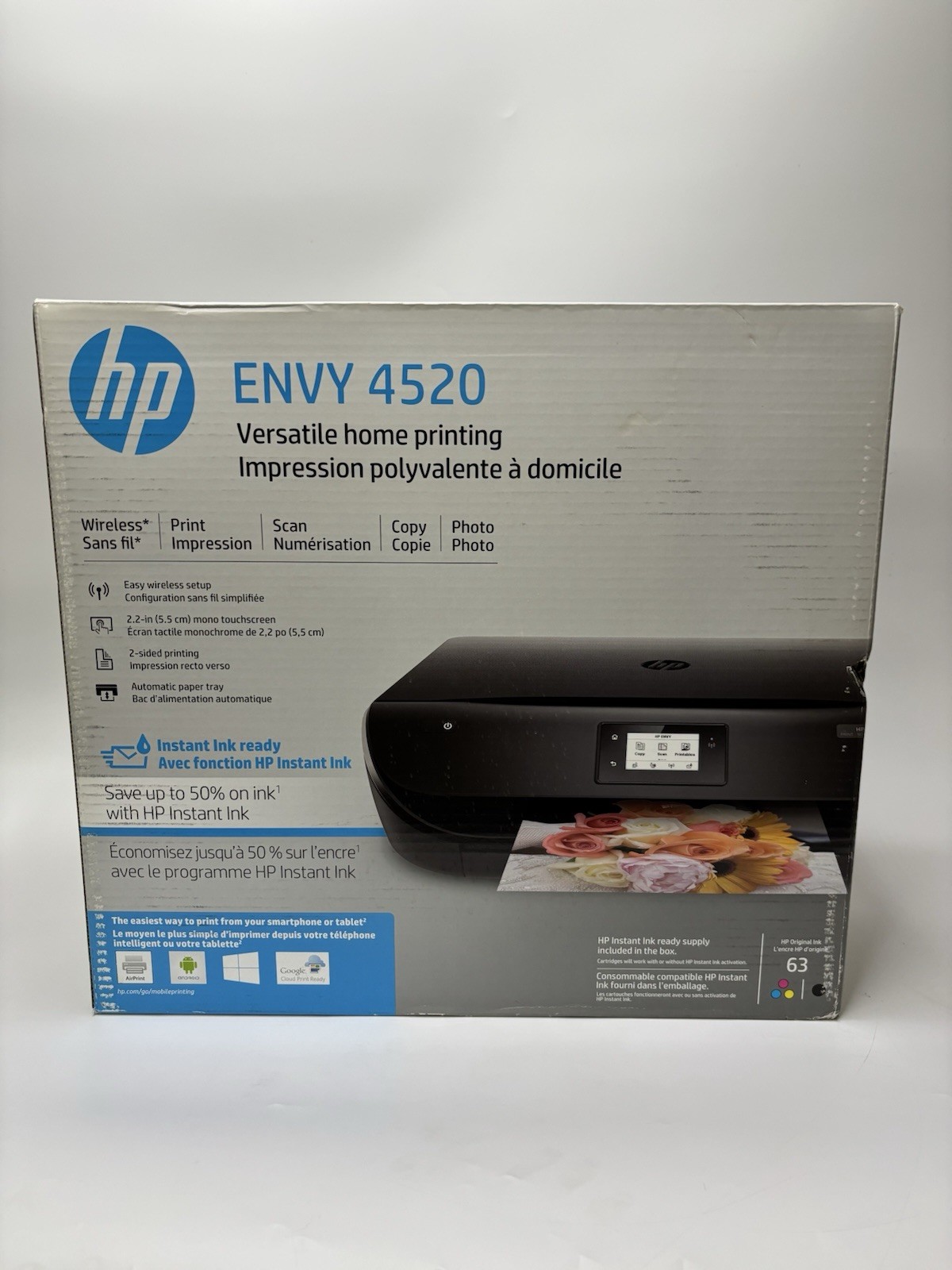 HP Envy 4520 All-In-One Wireless Inkjet Color Printer- NEW/SEALED