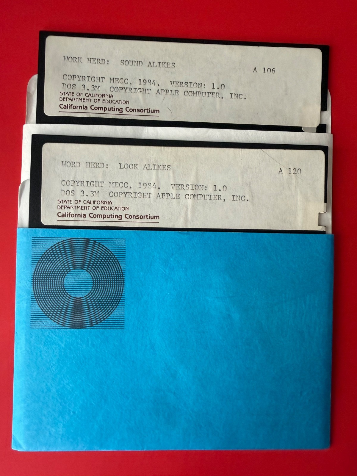 Walt Disney Mickey's Space Adventure 2 Disk Set / Apple II Computers
