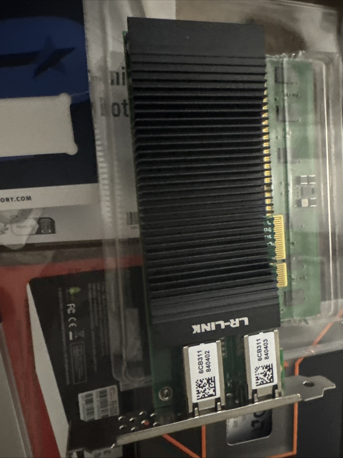 LR-LINK LRES2002PT-POE Dual-Port Gigabit PoE+ PCIe Network Card (Clean Pull)