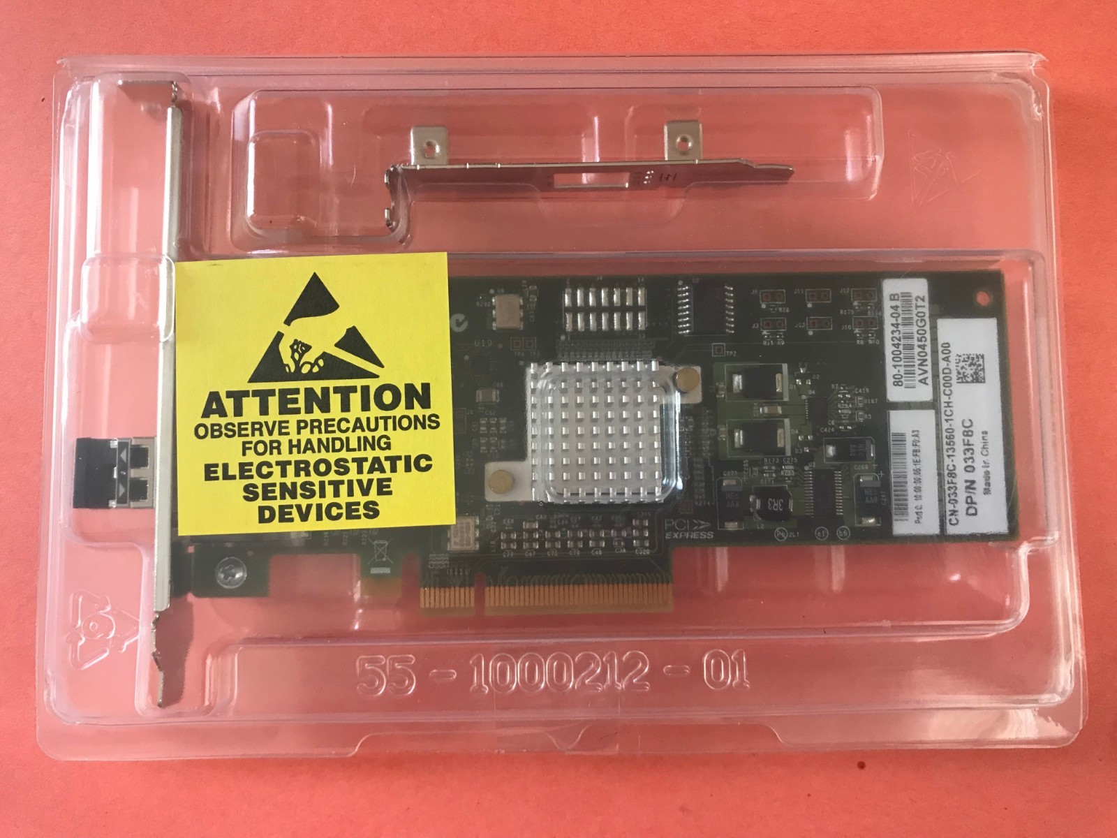 NEW Dell Brocade 815 8GB FC Single Port PCIe HBA 33F8C  w/8GB Transceiver