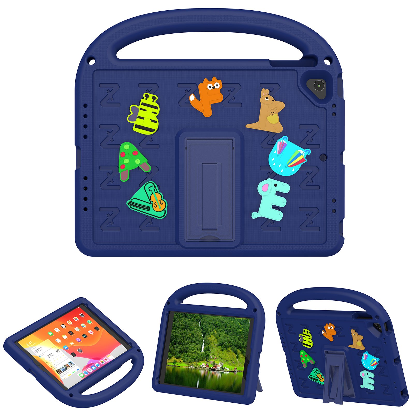 Kids Portable Handle Stand Case Cover For iPad 5th/6th/7th/8th/9th/10th/11th Gen