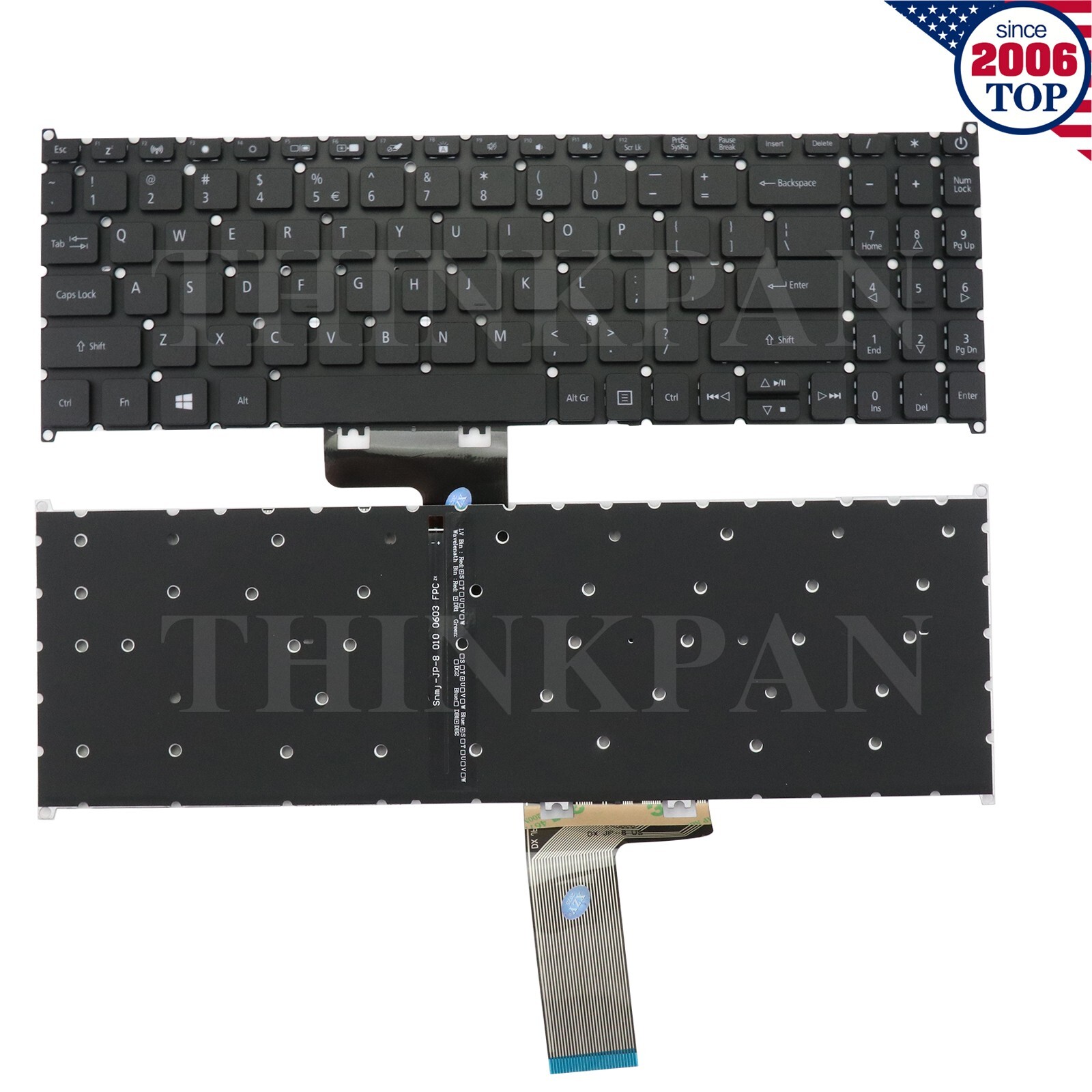 New US Backlit Keyboard for Acer Aspire 5 A515-44 A515-45 A515-46 A515-53 A515-5