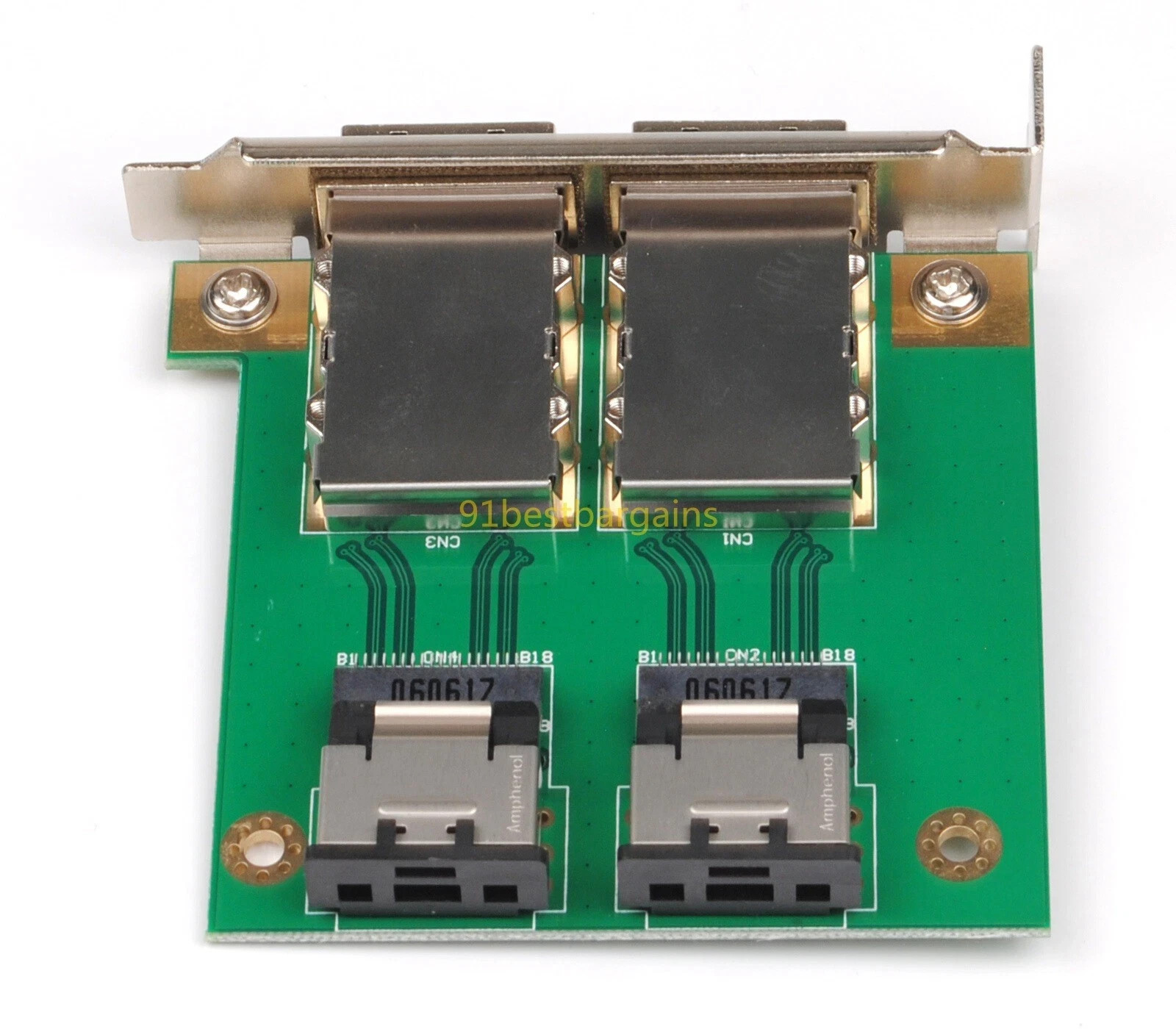 Set of 4 SFF-8087 to 2 Port External HD SAS SFF-8088 PCI Mini SAS Adapter