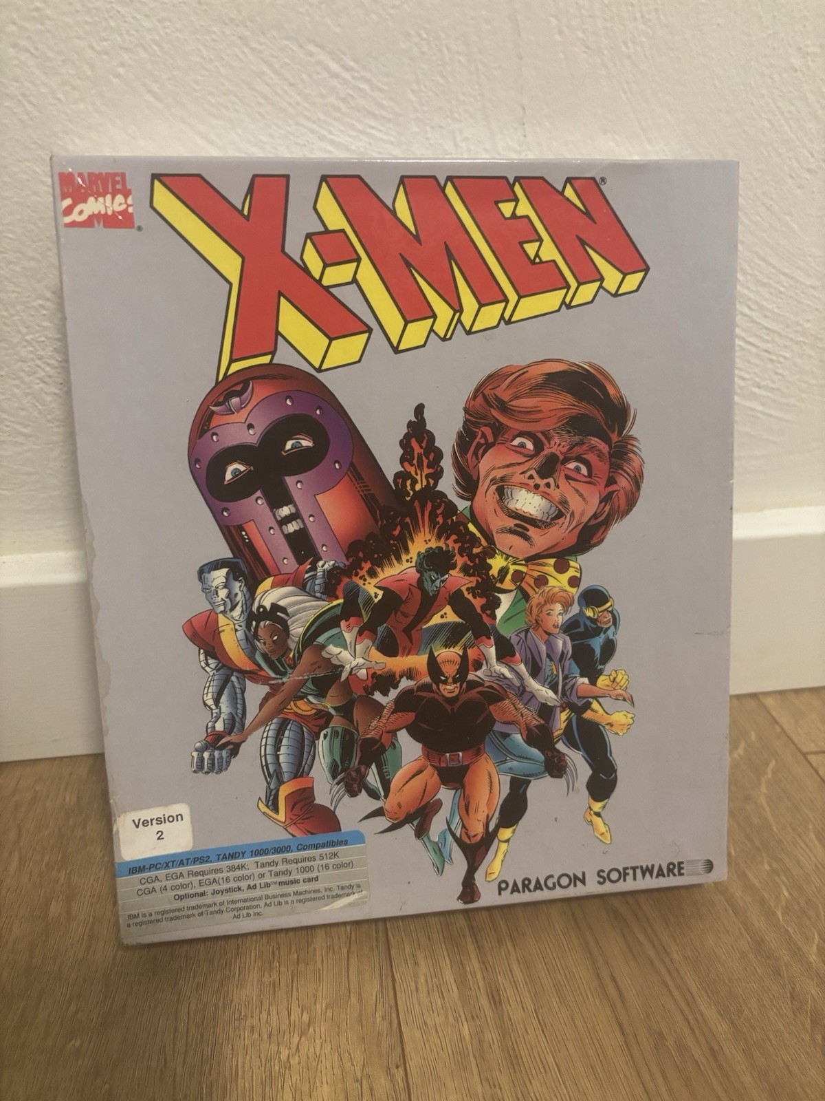 X-Men Paragon Software IBM TANDY Computer Game Complete, Big Box