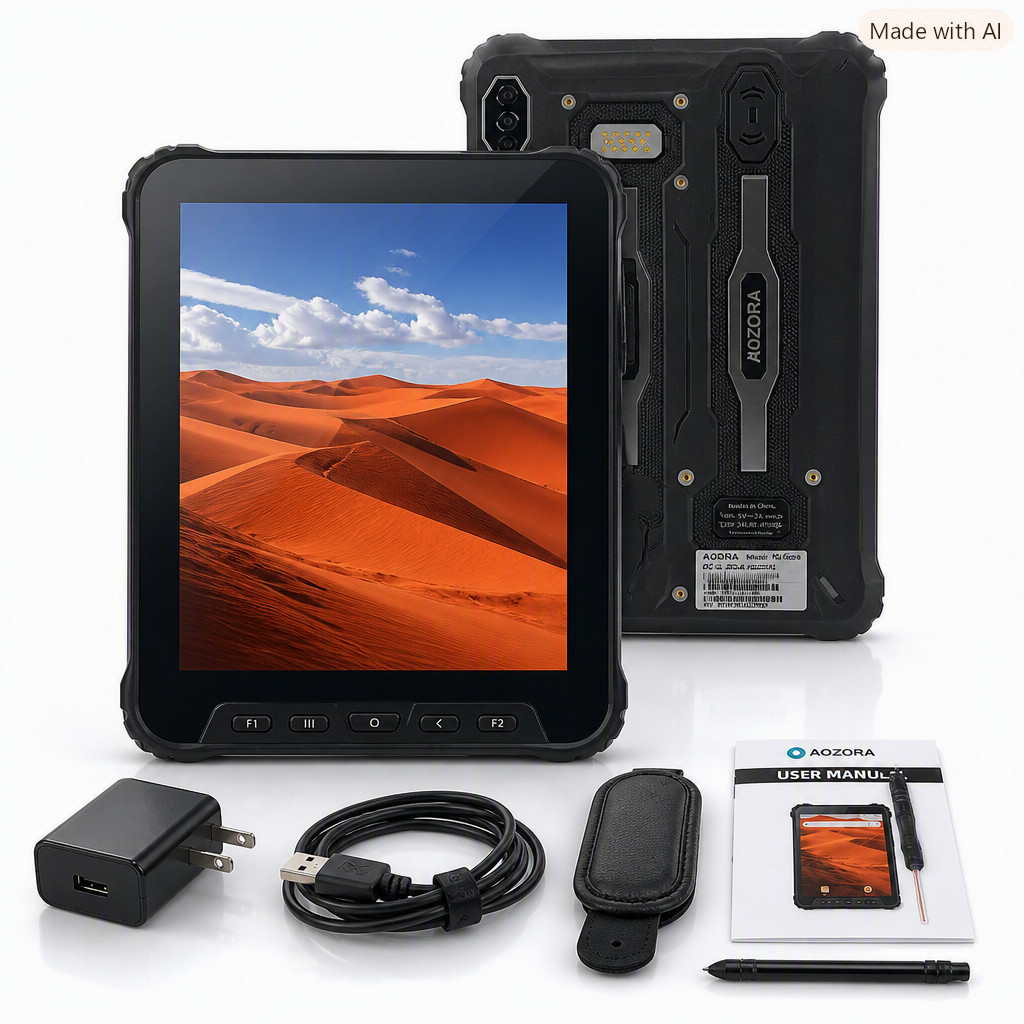 AOZORA K8 Active 8" Rugged Android Tablet 4G LTE IP69K Industrial Grade