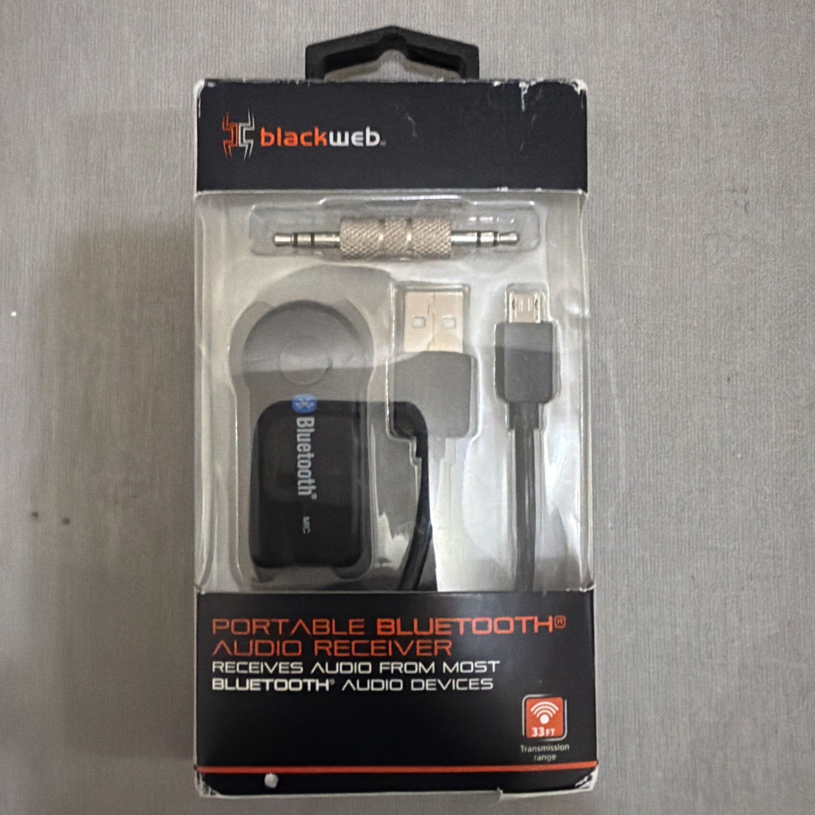 Blackweb Portable Audio Bluetooth Receiver New in Box