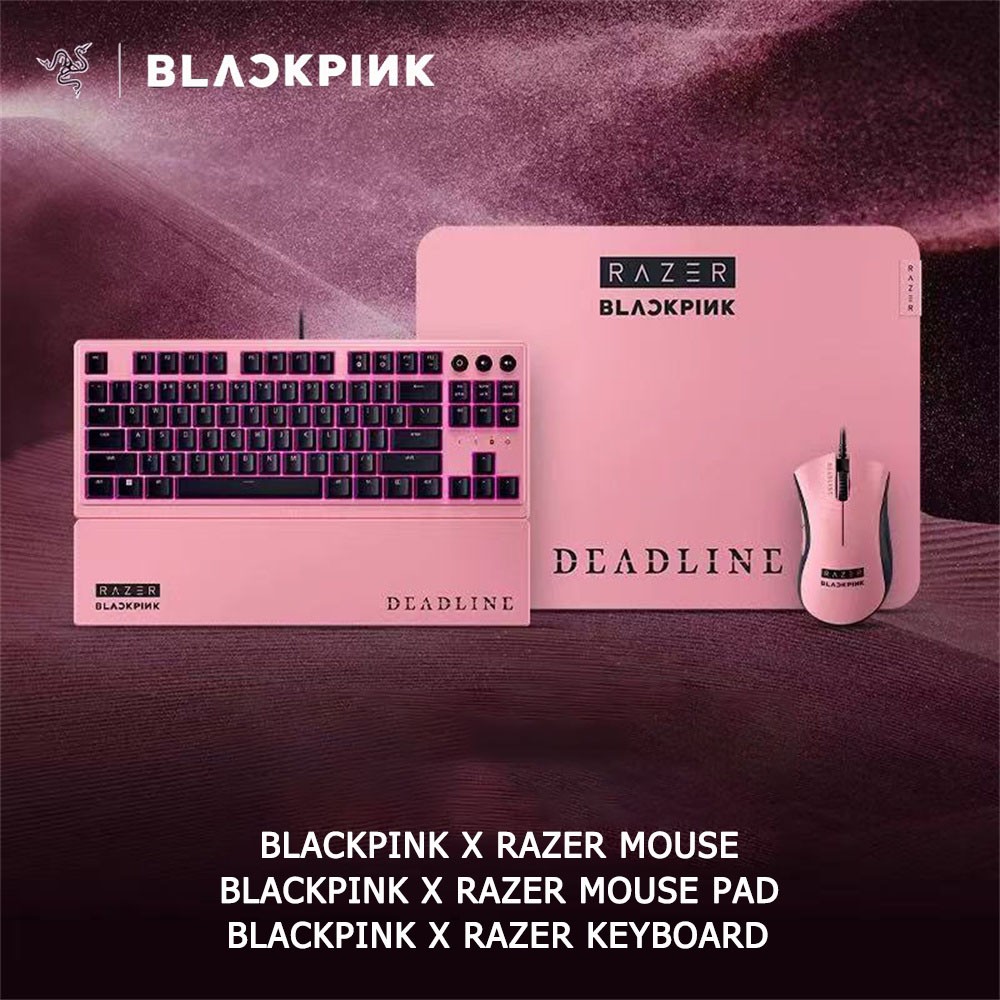 Razer x BLACKPINK DeathAdder Gaming Mouse & Mechanical Keyboard & Mouse Pad