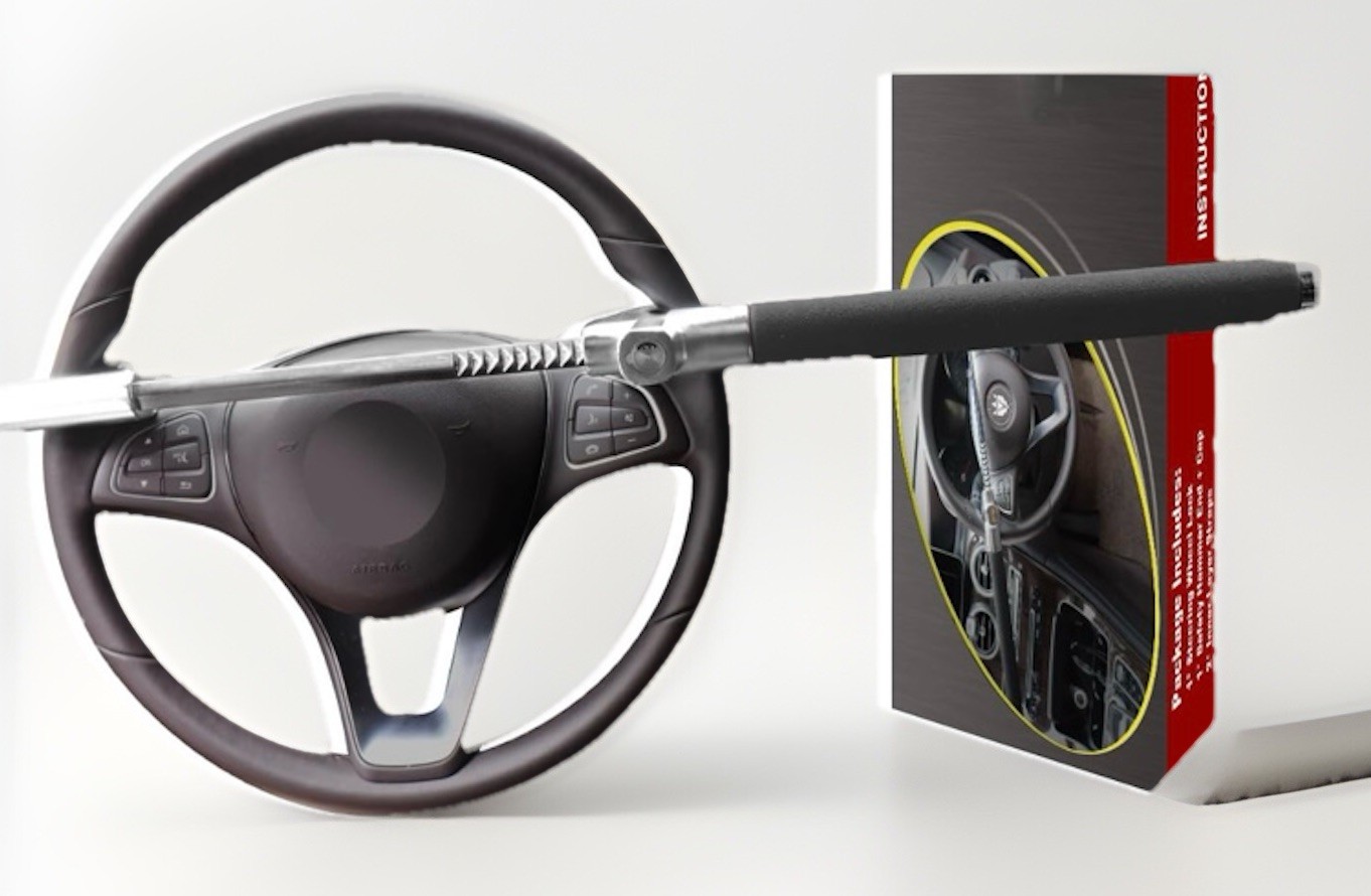 Tevlaphee Steering Wheel Lock AntiTheft Car Device Universal - New