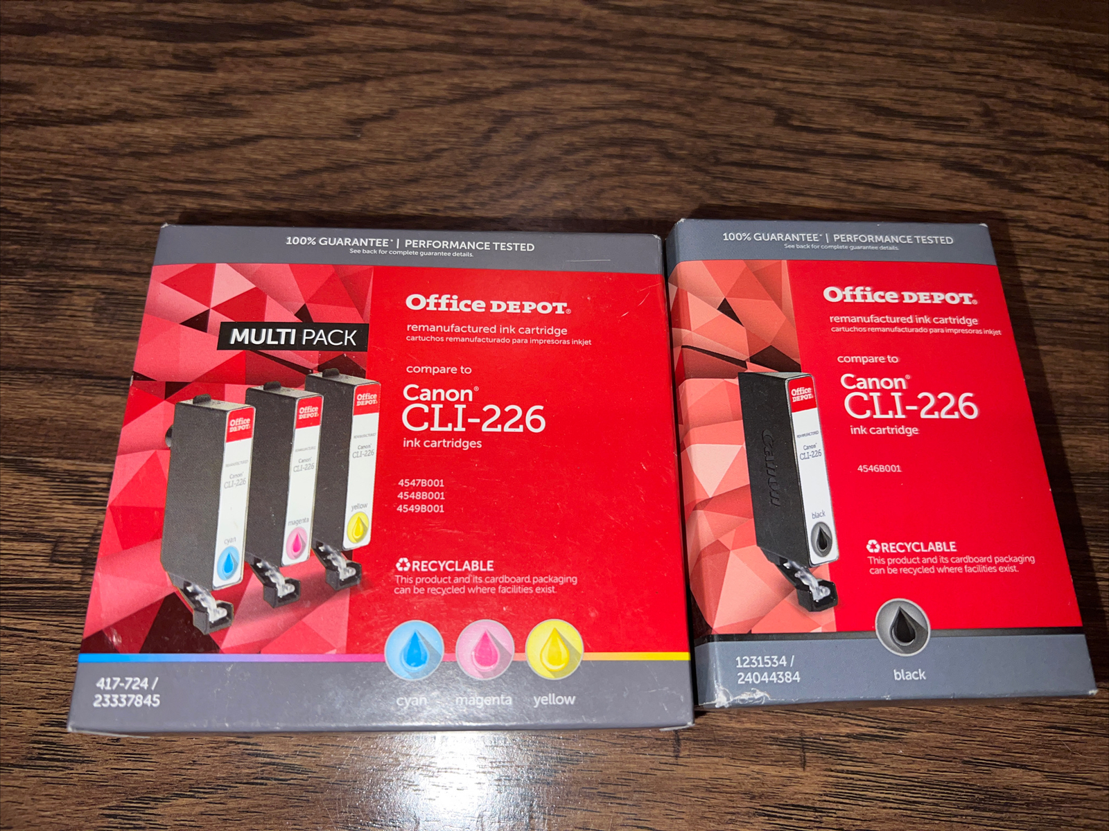 Office Depot Brand (for Canon CLI-226)  Ink Cartridges Multicolor And Black
