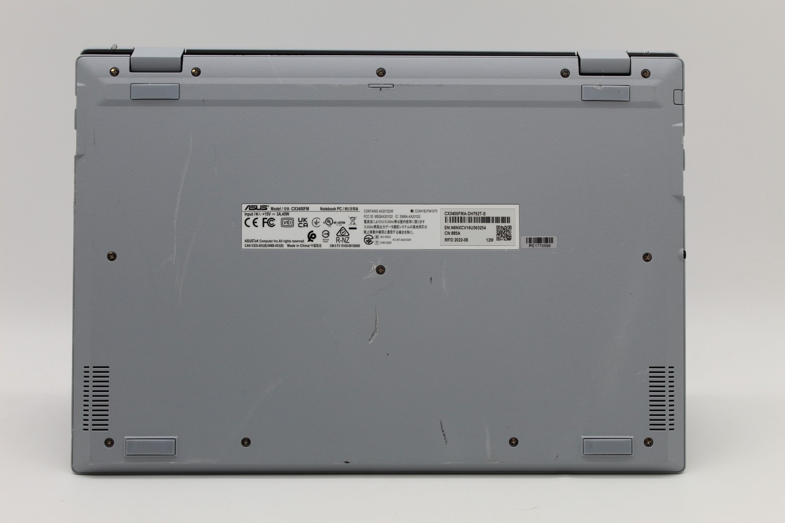ASUS Chromebook Flip CX3 14" Intel Core i7-1160G7 512GB SSD 16GB PC1770599