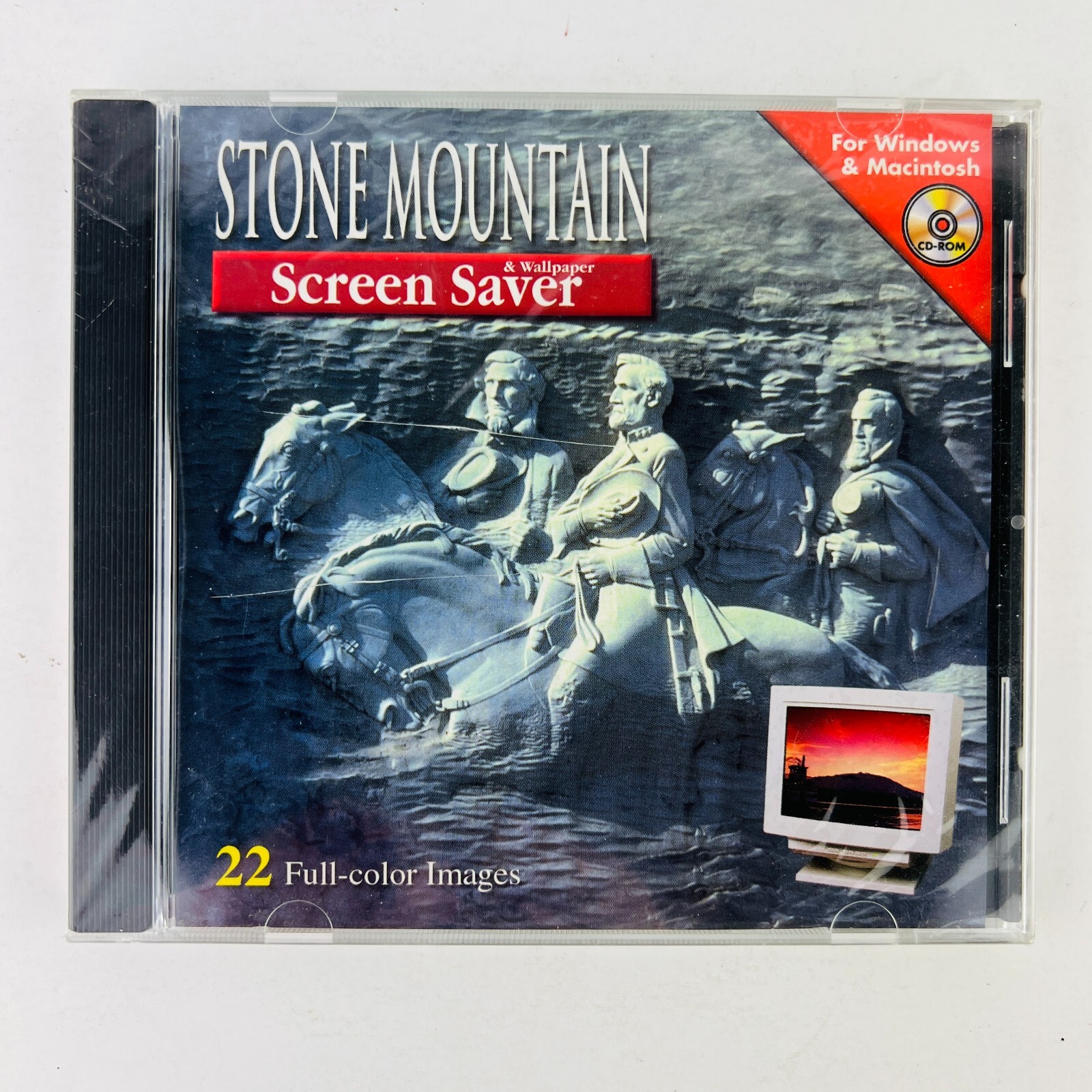 Stone Mountain Screen Saver & WallPaper PC CD ROM Software New Factory Sealed
