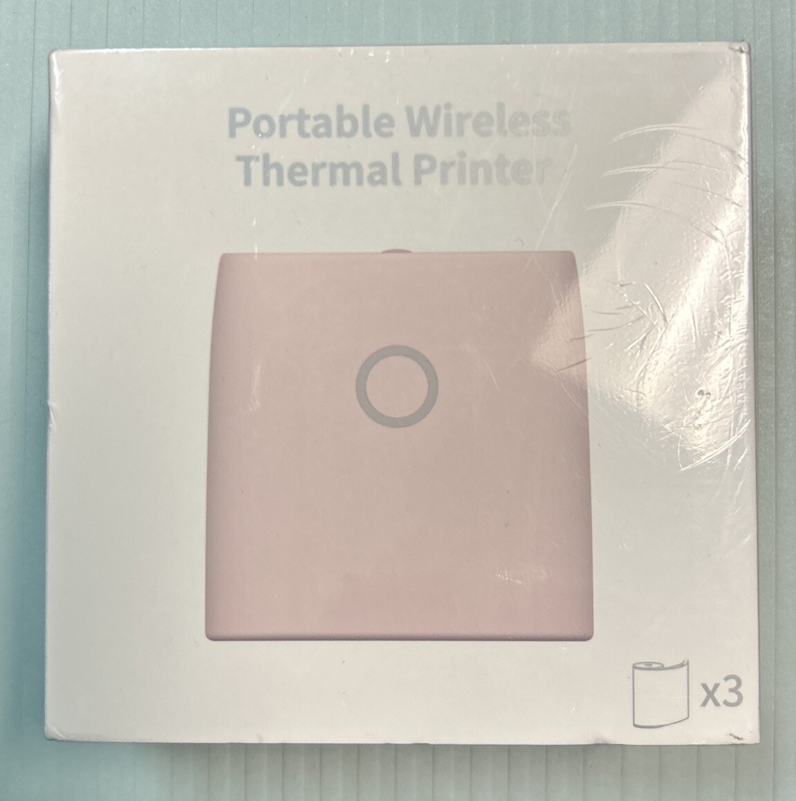 JADENS JD-21 Mini Sticker Printer-2 Inch Bluetooth Thermal Pocket Printer Pink