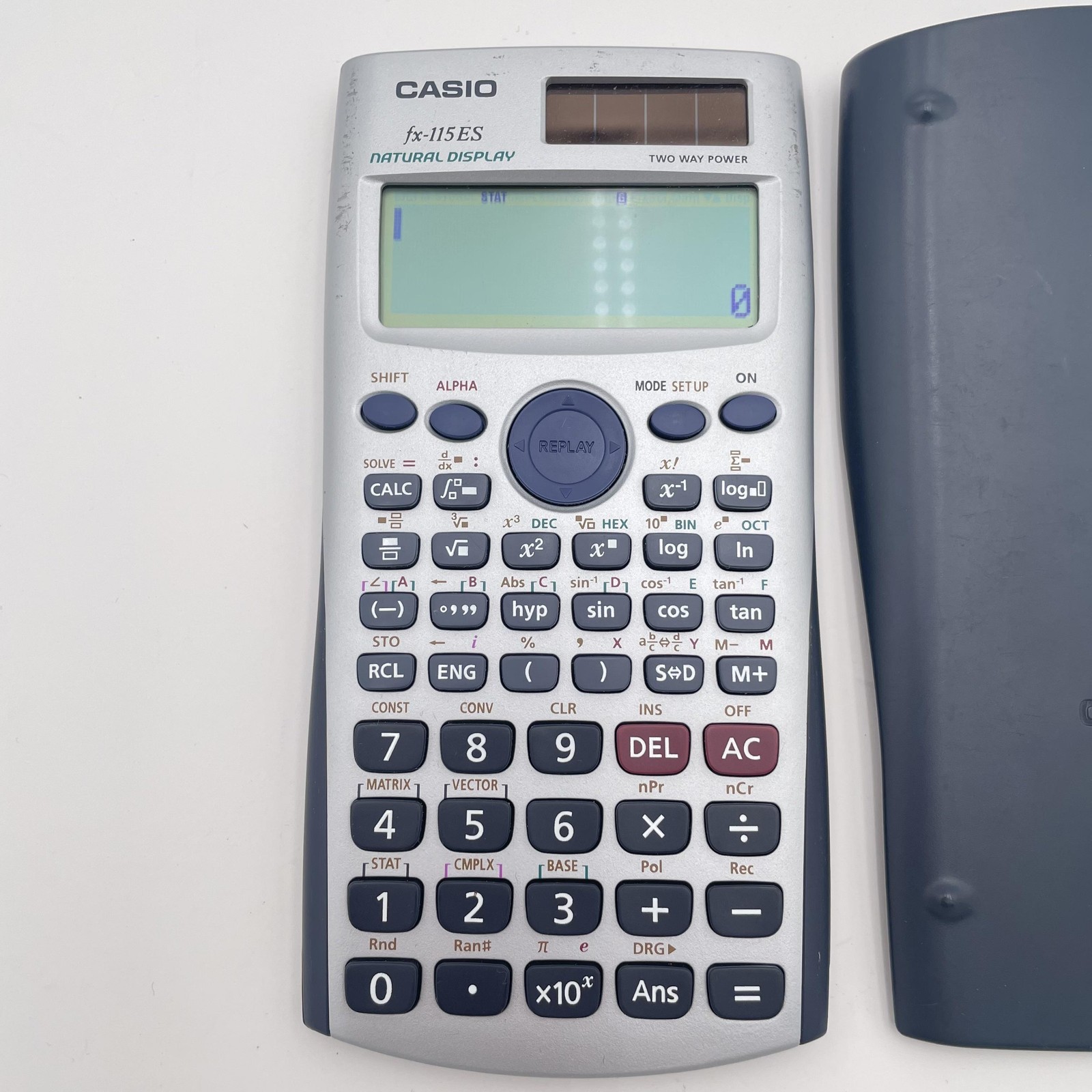 Casio fx-115ES Scientific Calculator Natural Display Two Way Power Cover Tested